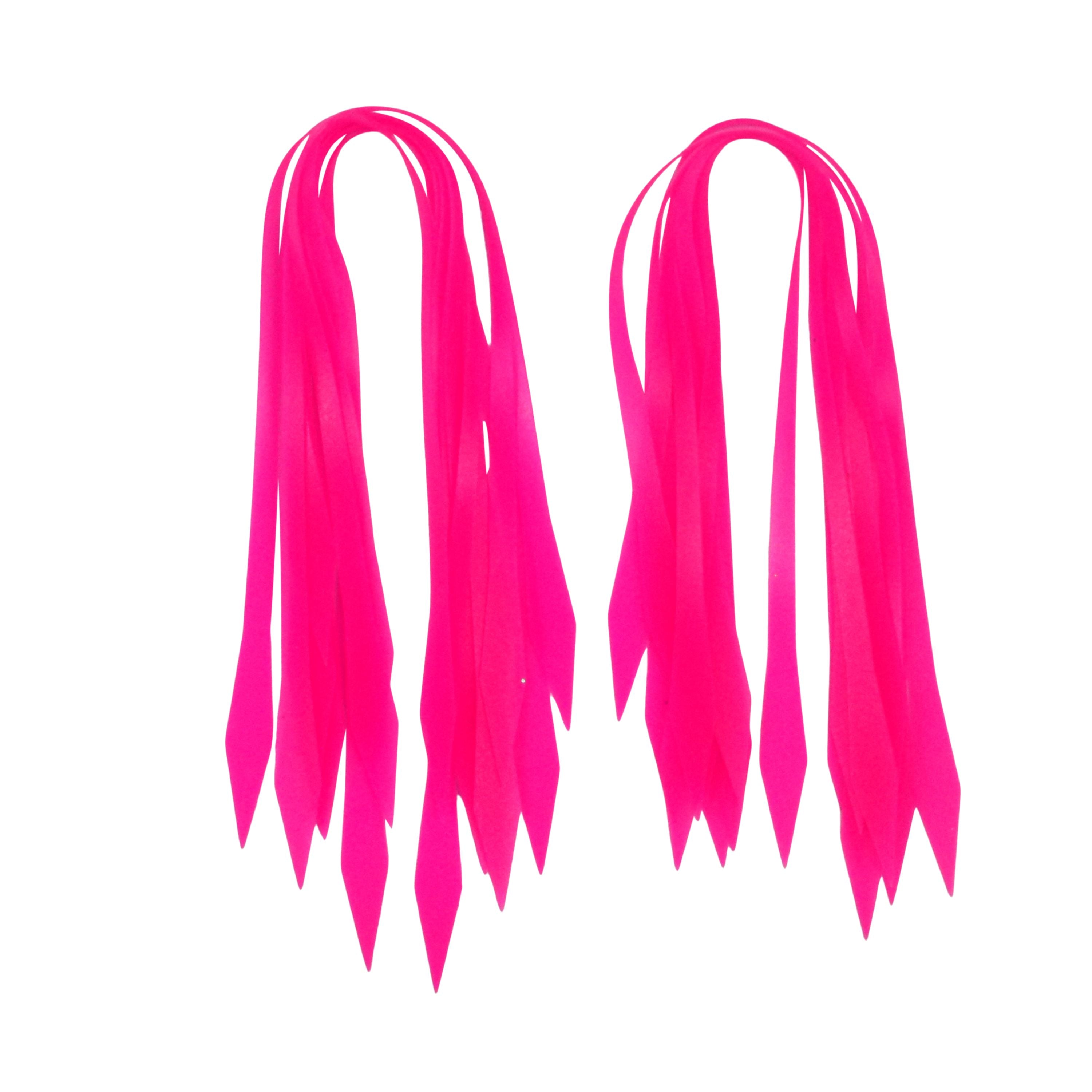 Fishing Tackle: Artizan Silicon Lure Tails, Hot Pink, Pack of 20
