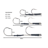 Fishing Tackle: Swimerz Jigging & Trolling Hooks, Inline Double, 6/0, Qty 3