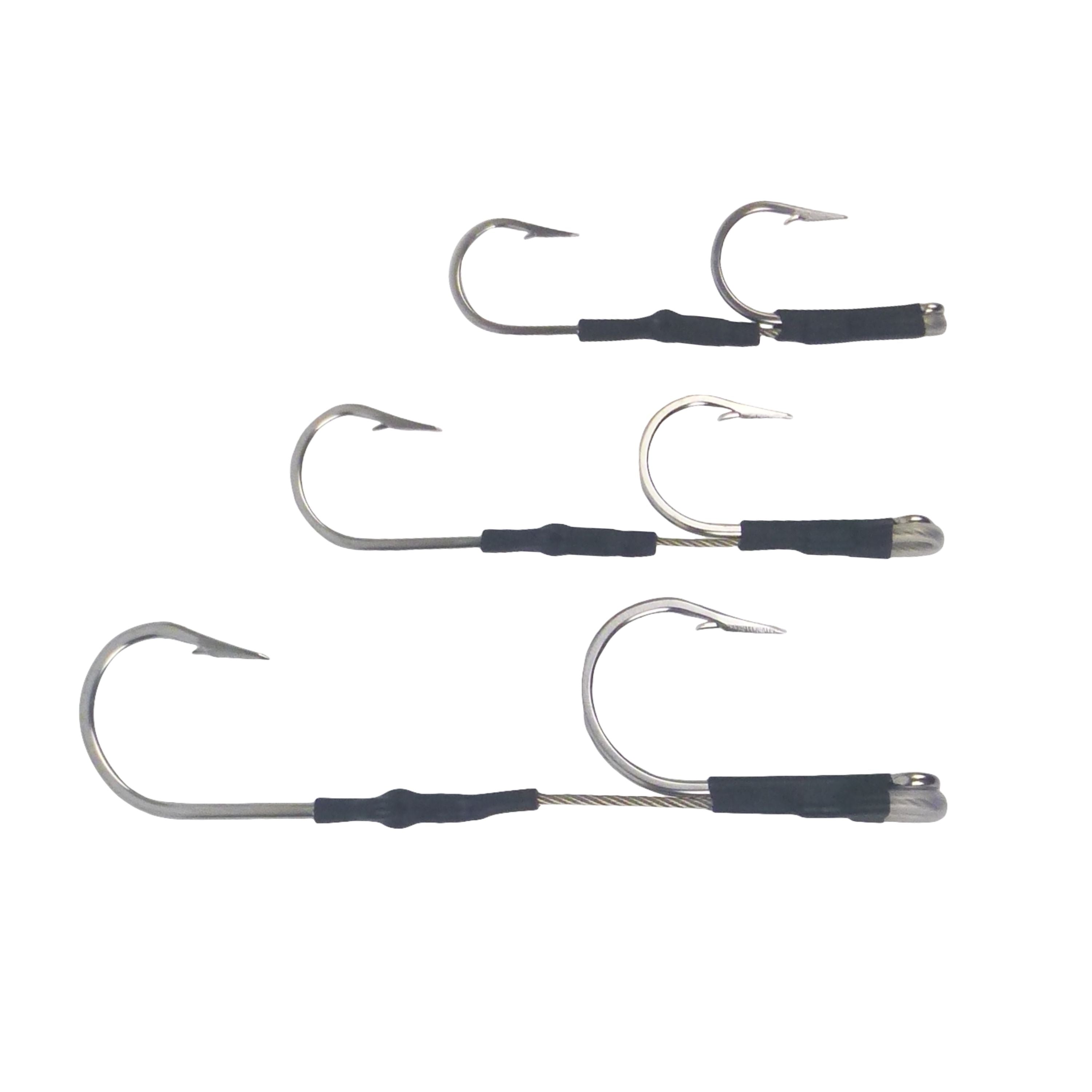 Fishing Tackle: Swimerz Jigging & Trolling Hooks, Inline Double, 10/0, Qty 3