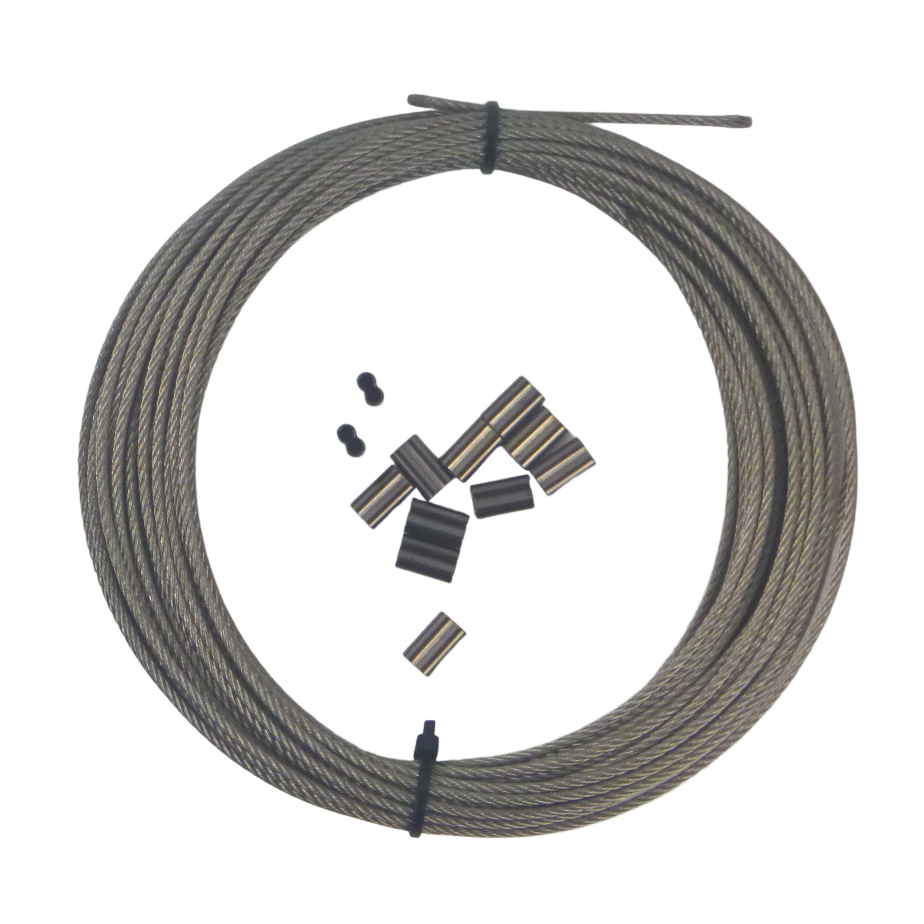 Fishing Tackle: Swimerz 49 Strand Stainless Steel Trace Wire, 180lb, 30ft