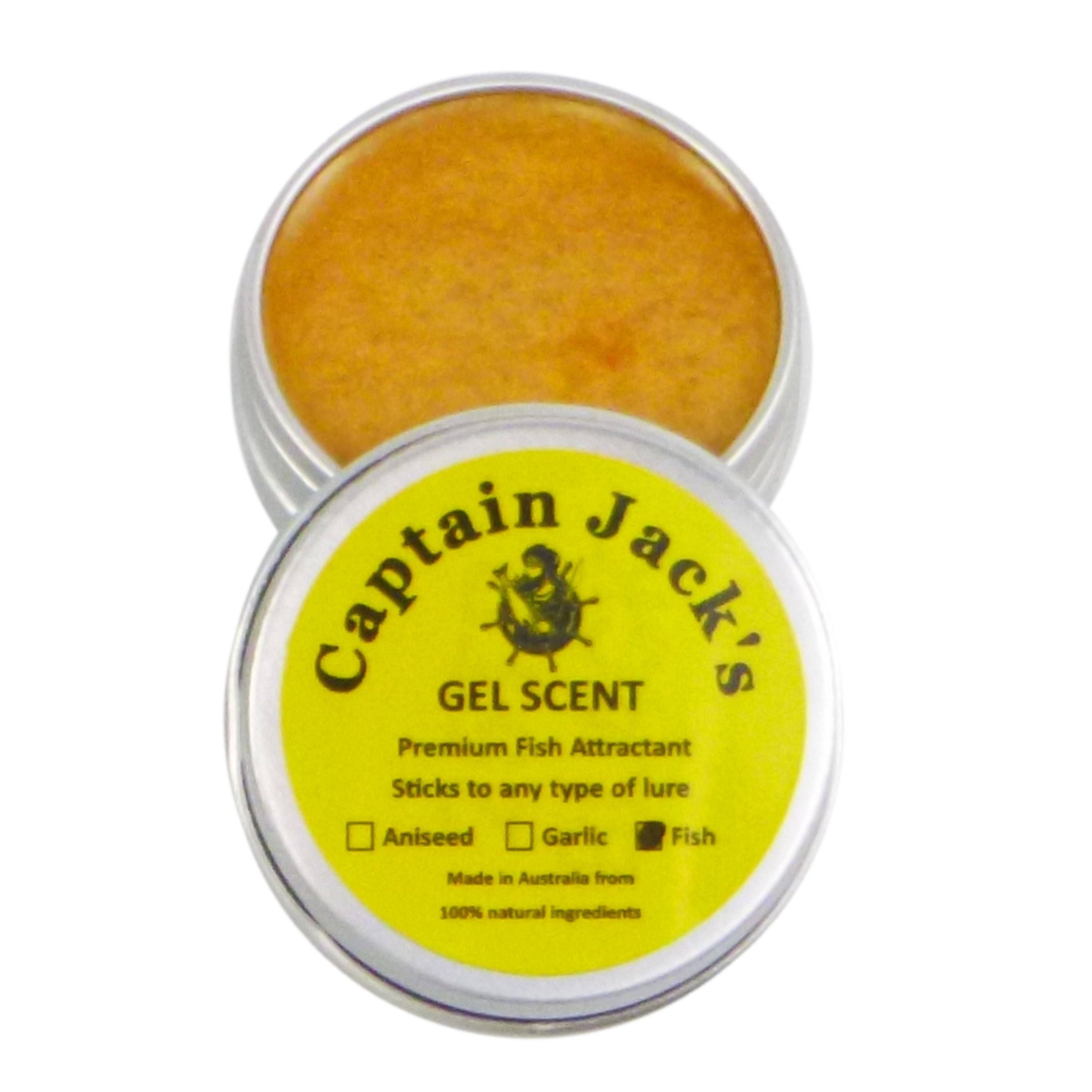 Fishing Tackle: Captain Jack's Gel Scent - Fish, 15 gm Tin