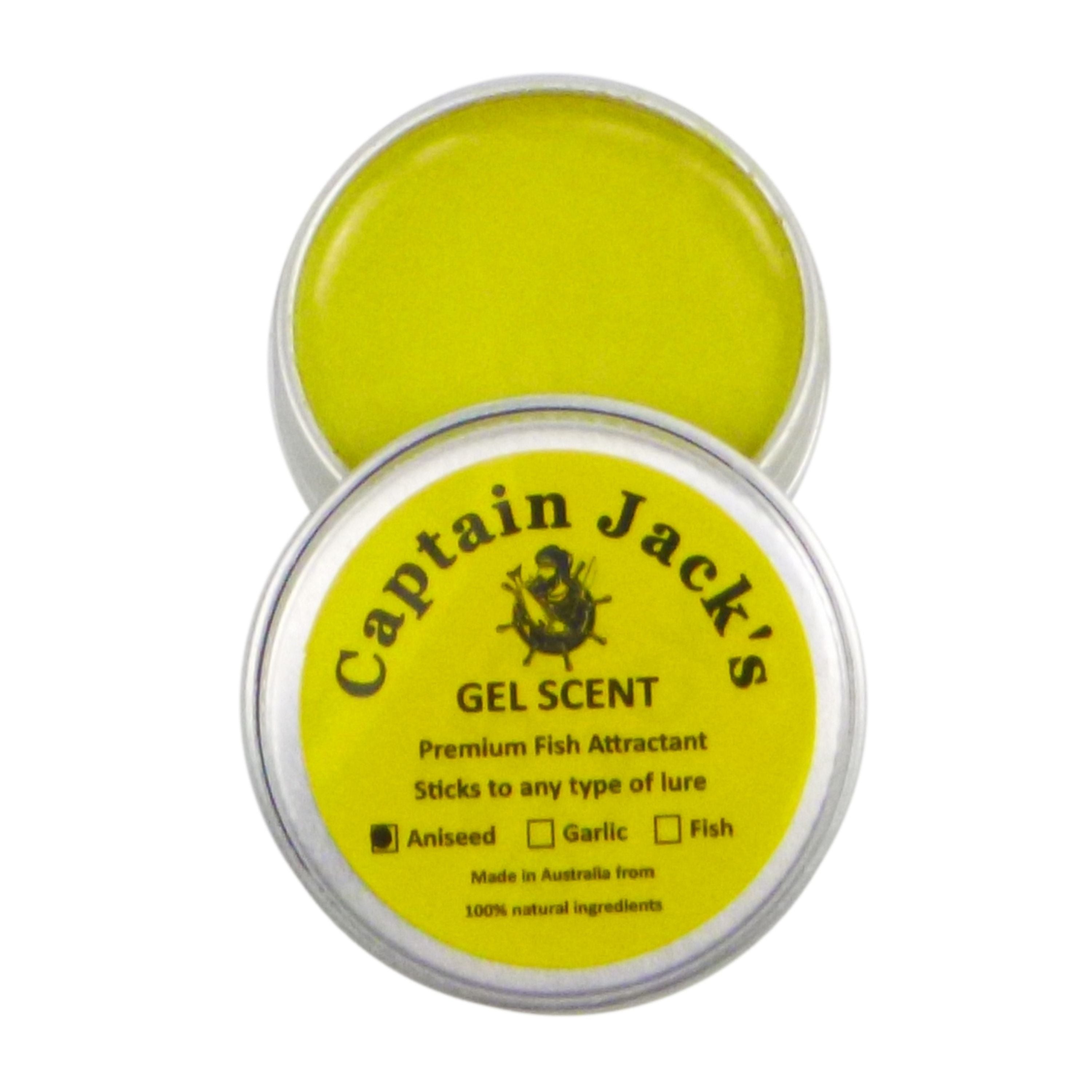 Fishing Tackle: Captain Jack's Gel Scent - Aniseed, 15 gm Tin
