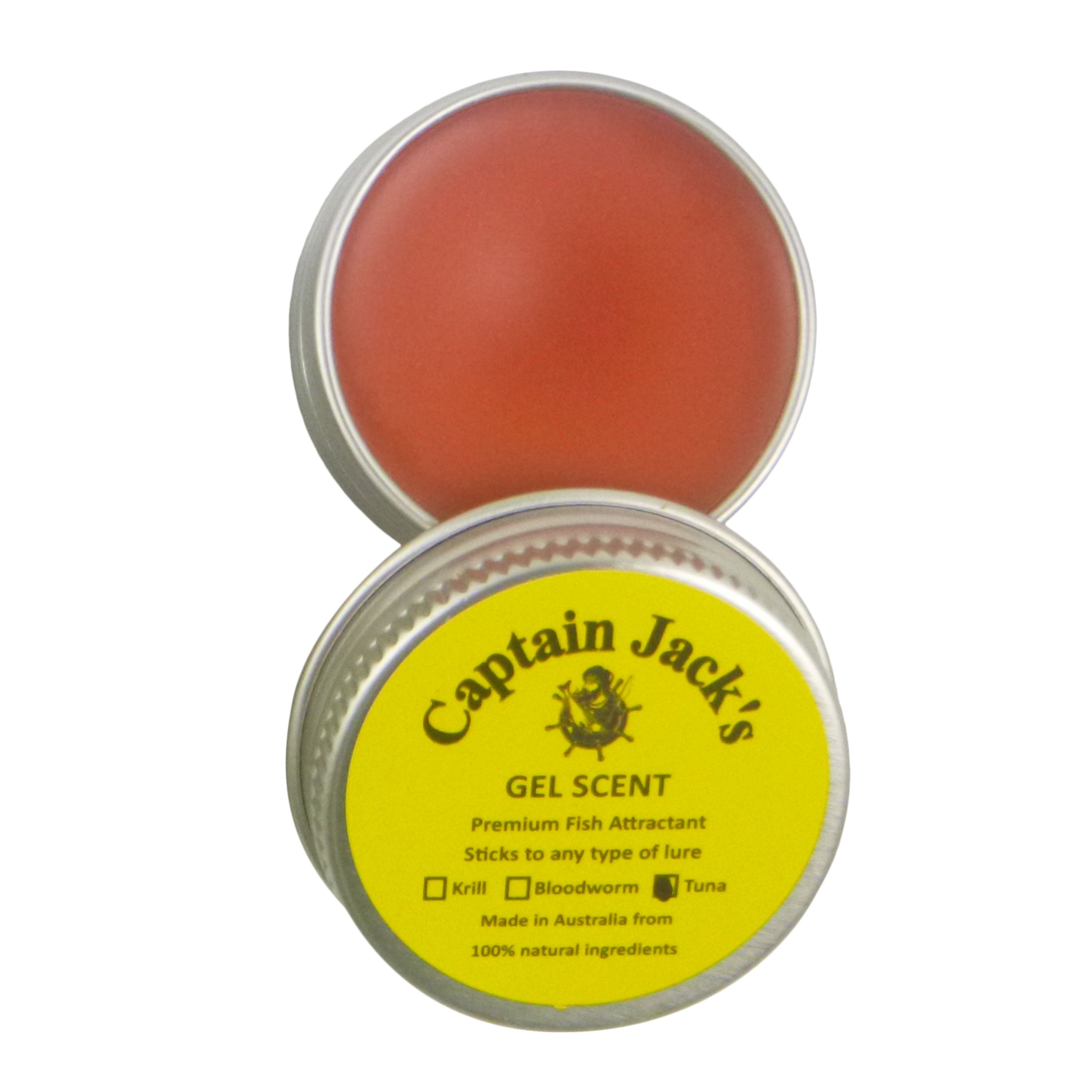 Fishing Tackle: Captain Jack's Gel Scent - Tuna, 15 gm Tin