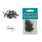 Fishing Tackle: Swimerz Barrel Swivel w Interlock Snap, Size 8, 20 pack