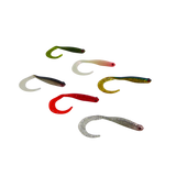 Fishing Tackle: Swimerz 100 mm VTail Soft Plastic Lure, Green Glitter, 5 pack