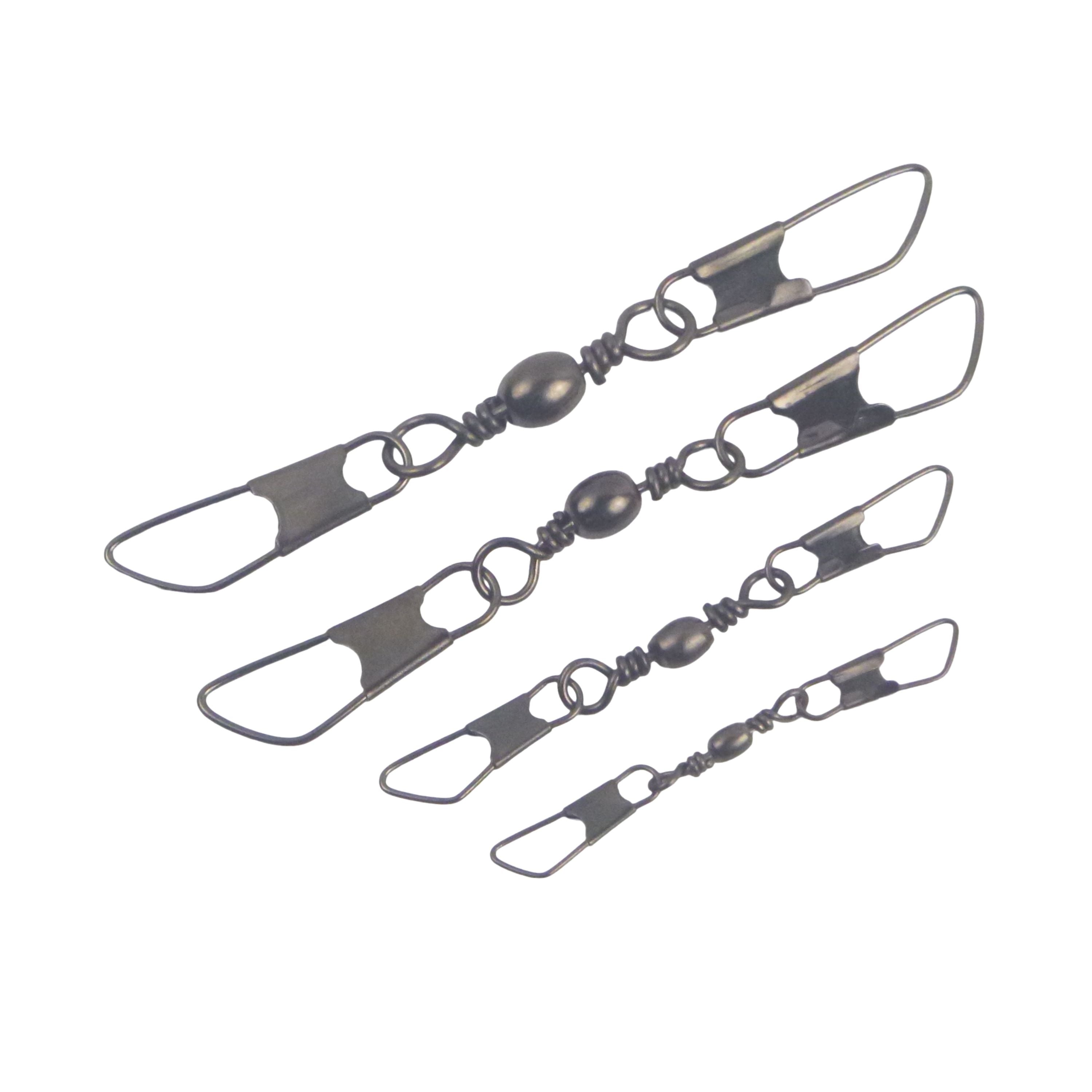 Fishing Tackle: Swimerz Double Snap Barrel Swivels, Size 2, 10 pack