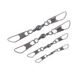 Fishing Tackle: Swimerz Double Snap Barrel Swivels, Size 4, 12 pack