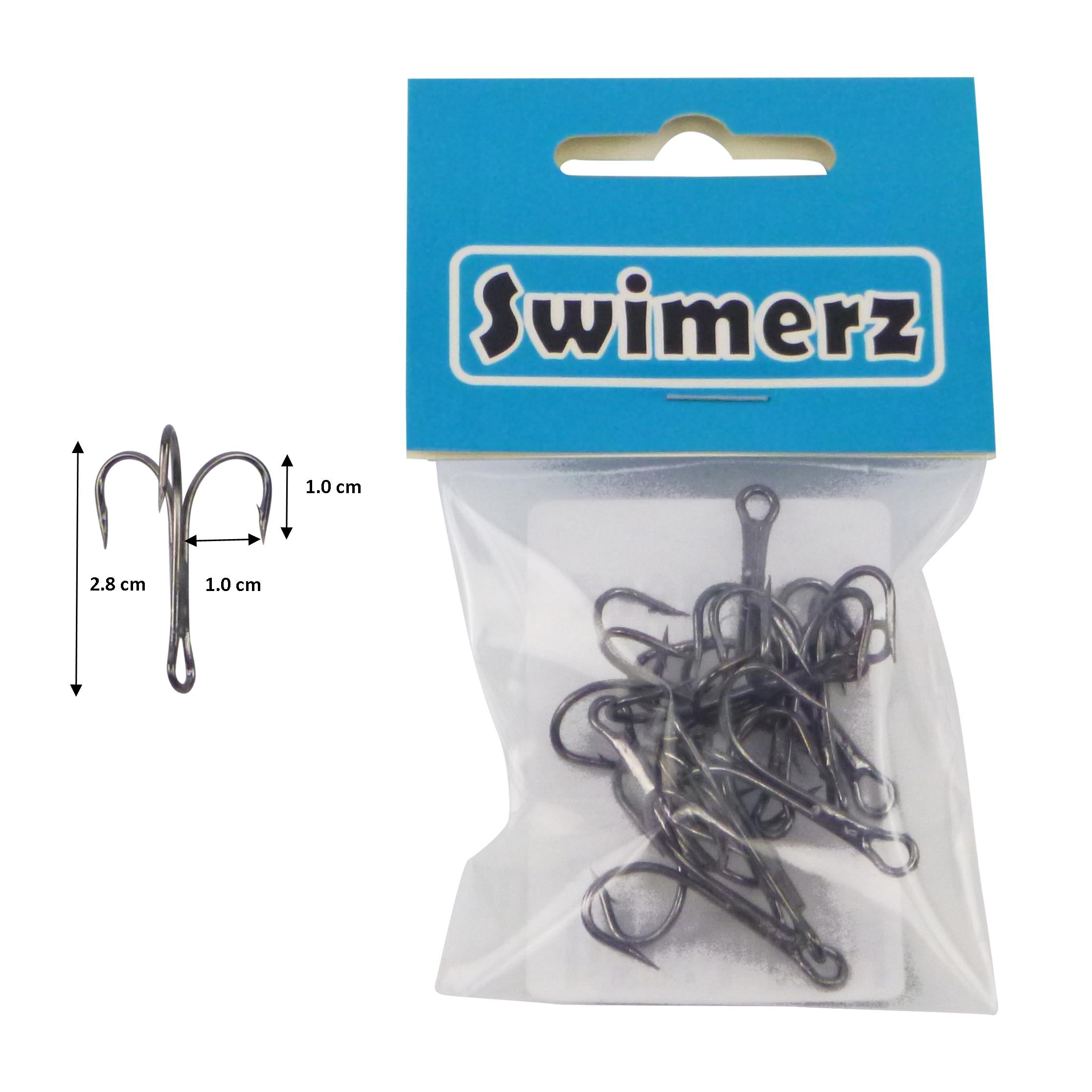 Fishing Tackle: Swimerz Striker Trebles Size 2, 12 pack