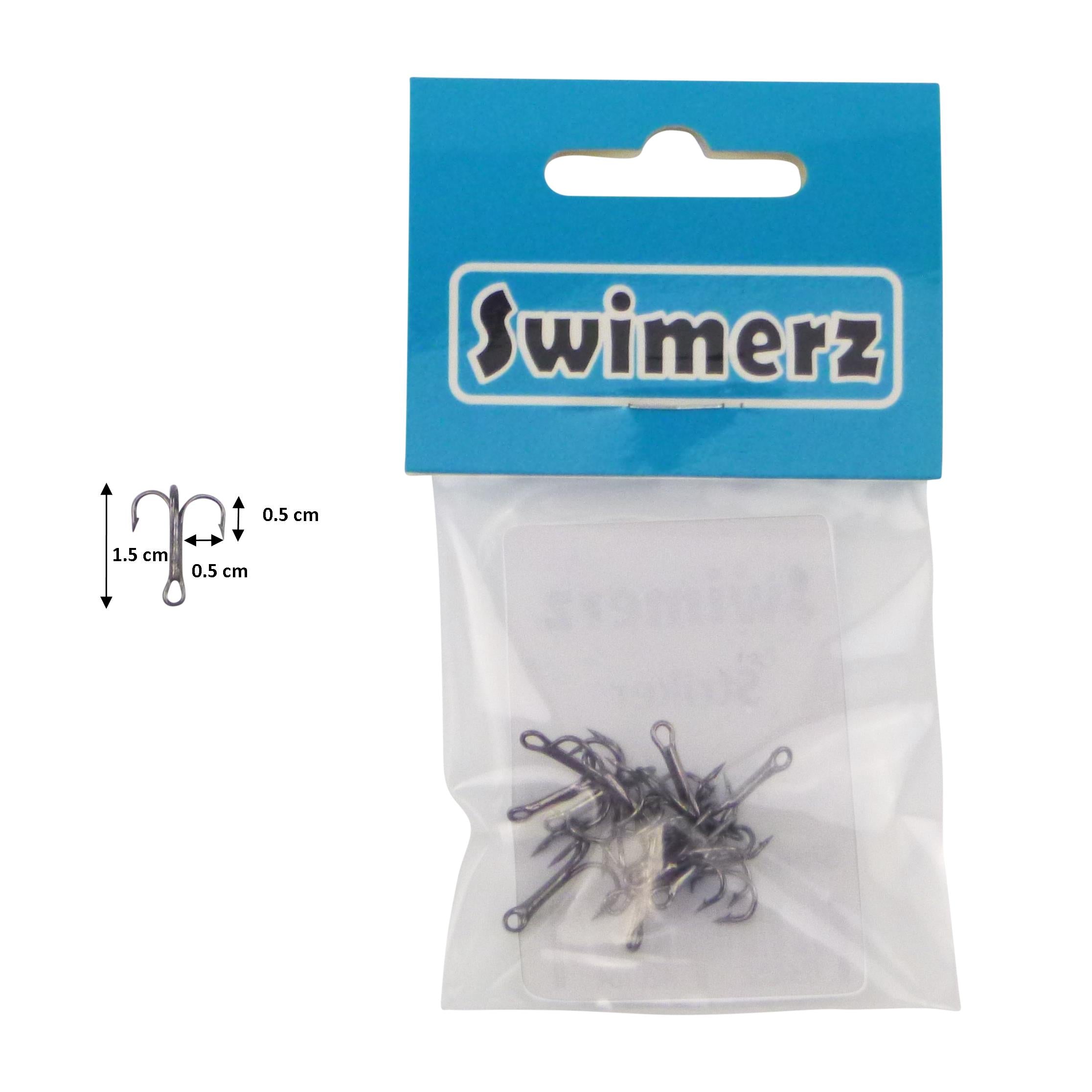 Fishing Tackle: Swimerz Striker Trebles Size 10, 14 Pack