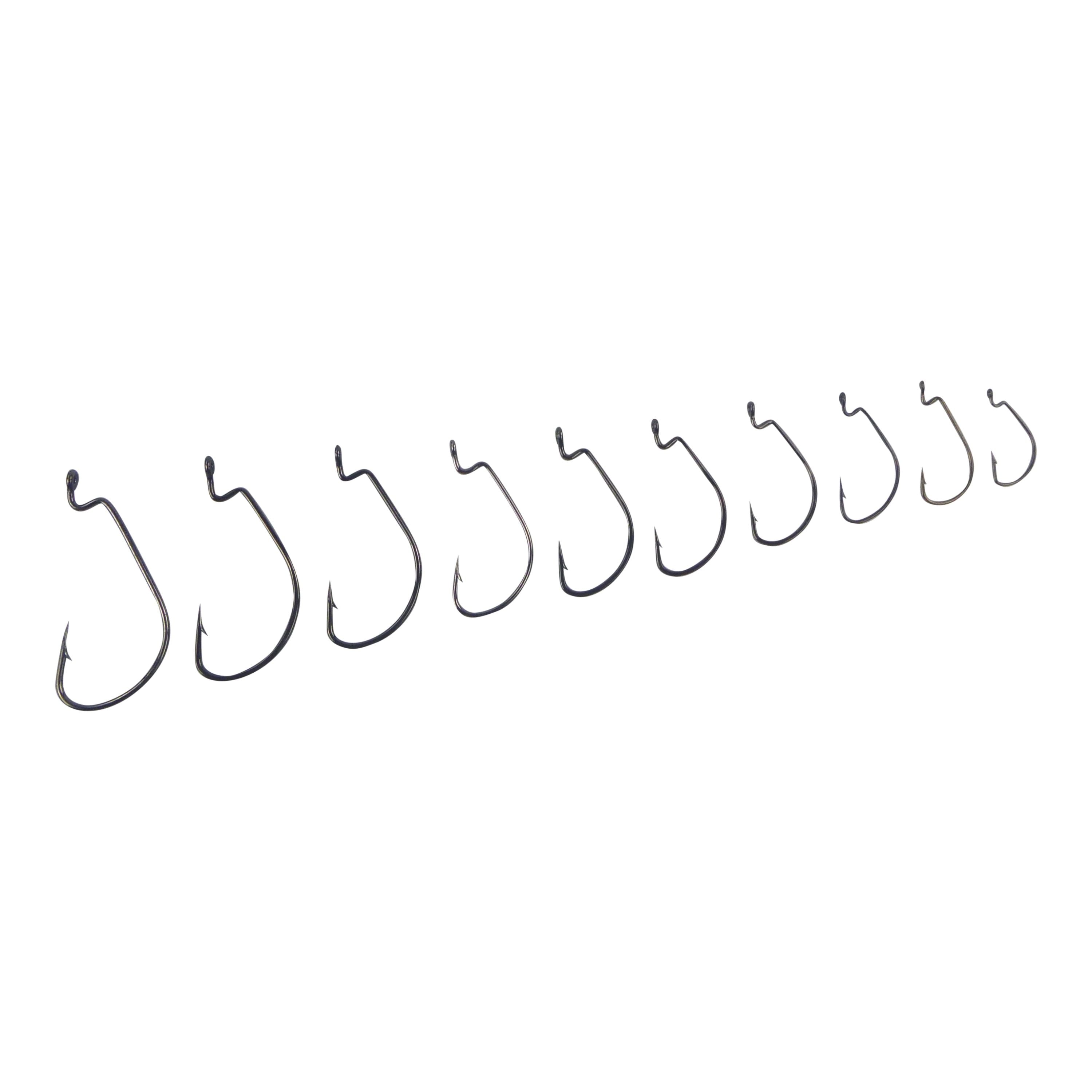 Fishing Tackle: Swimerz 1/0 Wide Gape Worm Hook 15 Pack