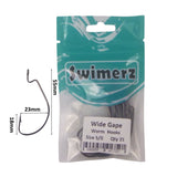 Fishing Tackle: Swimerz 5/0 Wide Gape Worm Hook 15 Pack