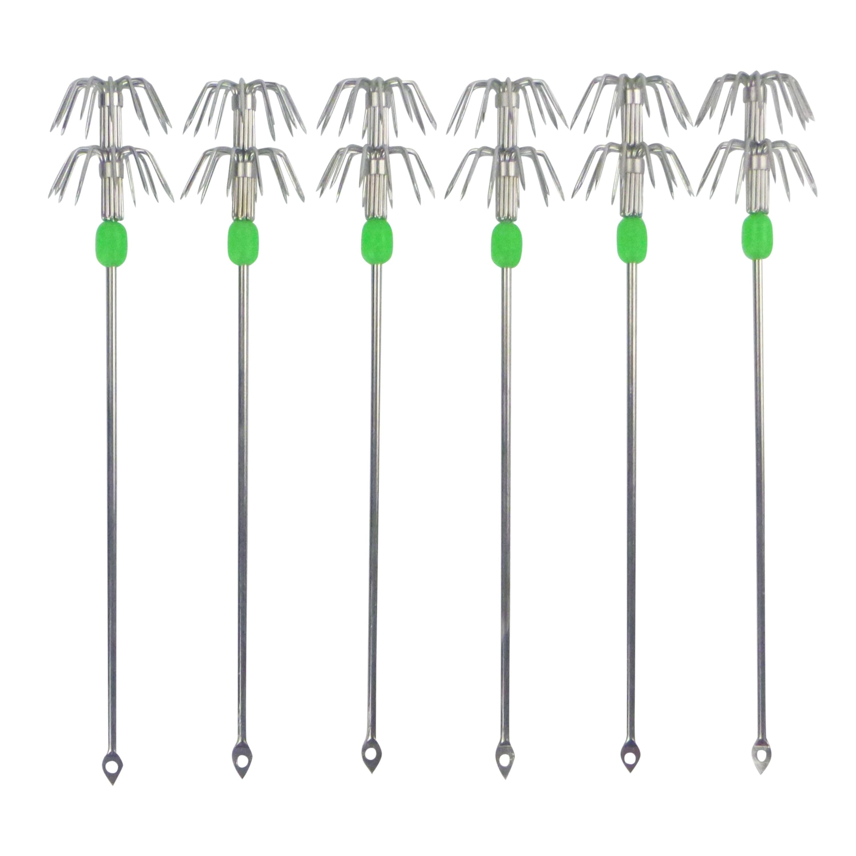 Fishing Tackle: Swimerz Double Crown Squid Spikes, 15cmL, 27mm Crown, 6 pack