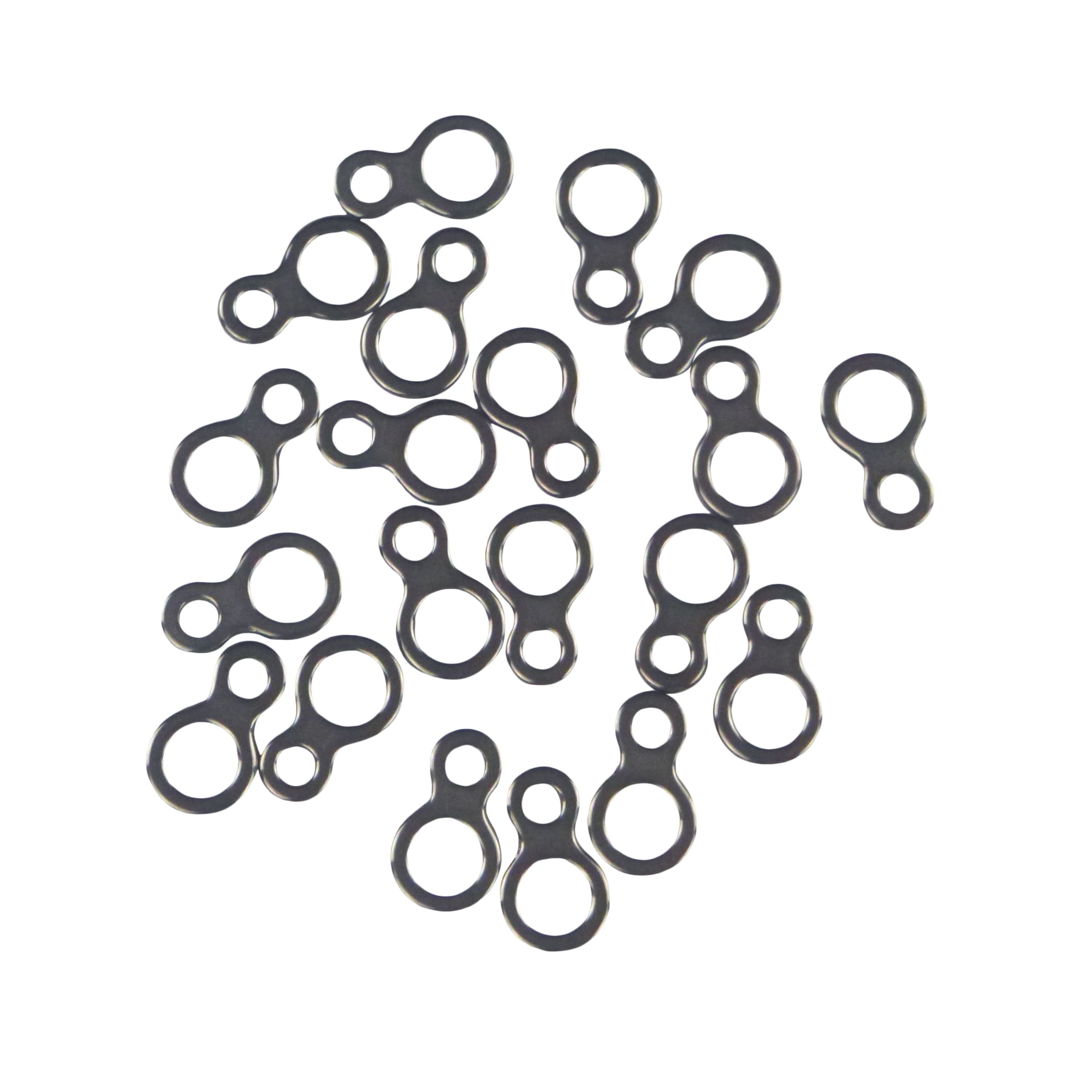 Fishing Tackle: Swimerz 180kg Solid Double Rings, 14mm, 20 pack