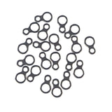 Fishing Tackle: Swimerz 180kg Solid Double Rings, 14mm, 20 pack