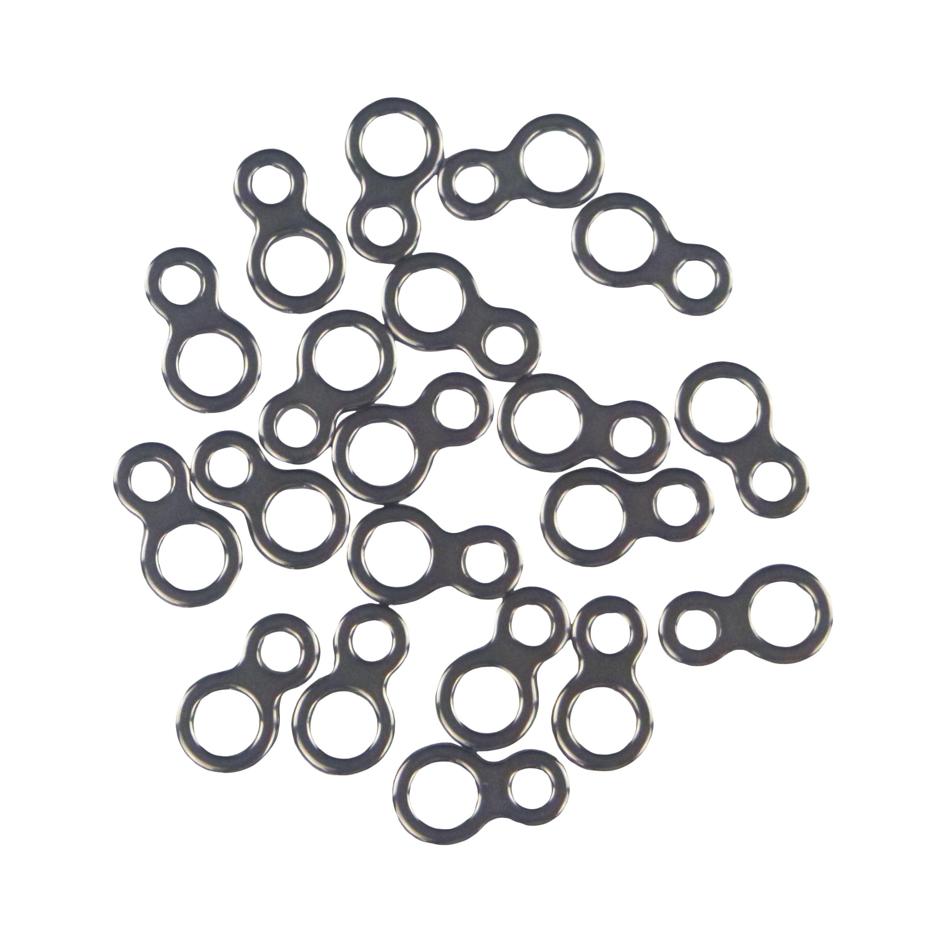 Fishing Tackle: Swimerz 225kg Solid Double Rings, 17mm, 20 pack