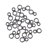 Fishing Tackle: Swimerz 225kg Solid Double Rings, 17mm, 20 pack