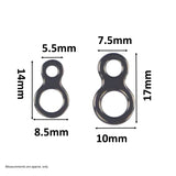 Fishing Tackle: Swimerz 225kg Solid Double Rings, 17mm, 20 pack