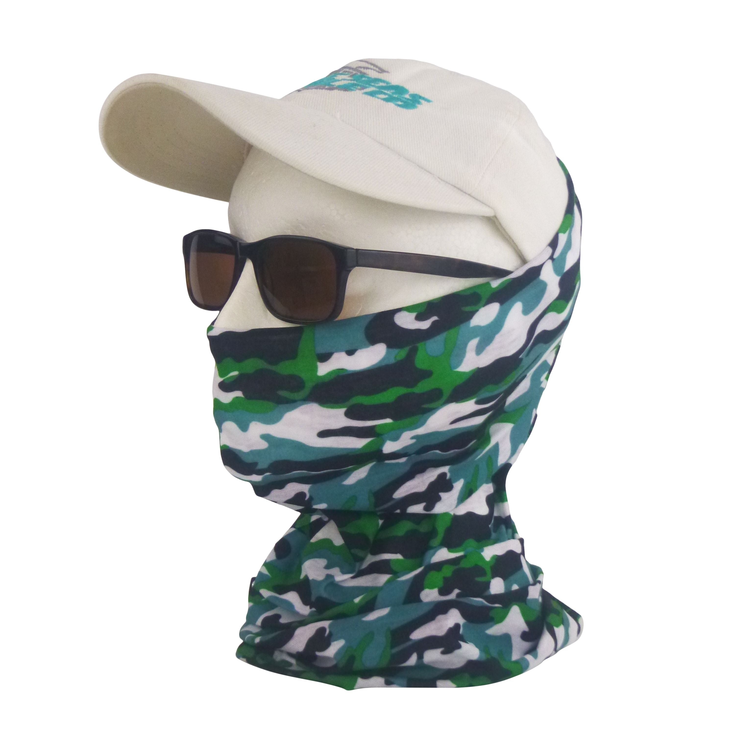 Fishing Tackle: BSTC Head Socks, Camo Green