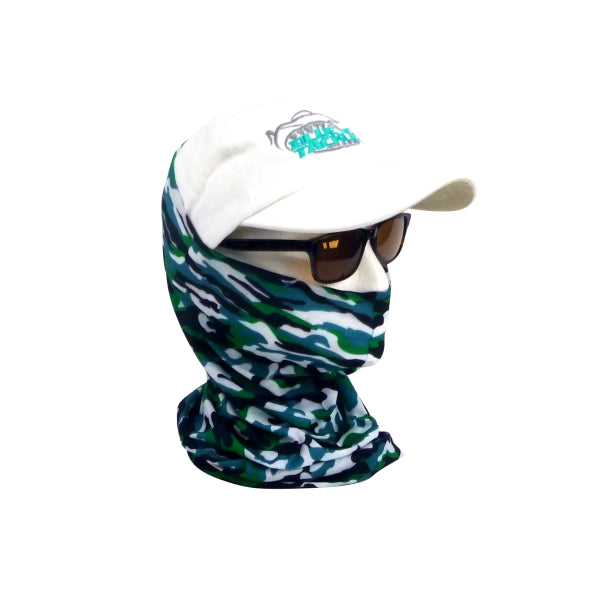 Fishing Tackle: BSTC Head Socks, Camo Green
