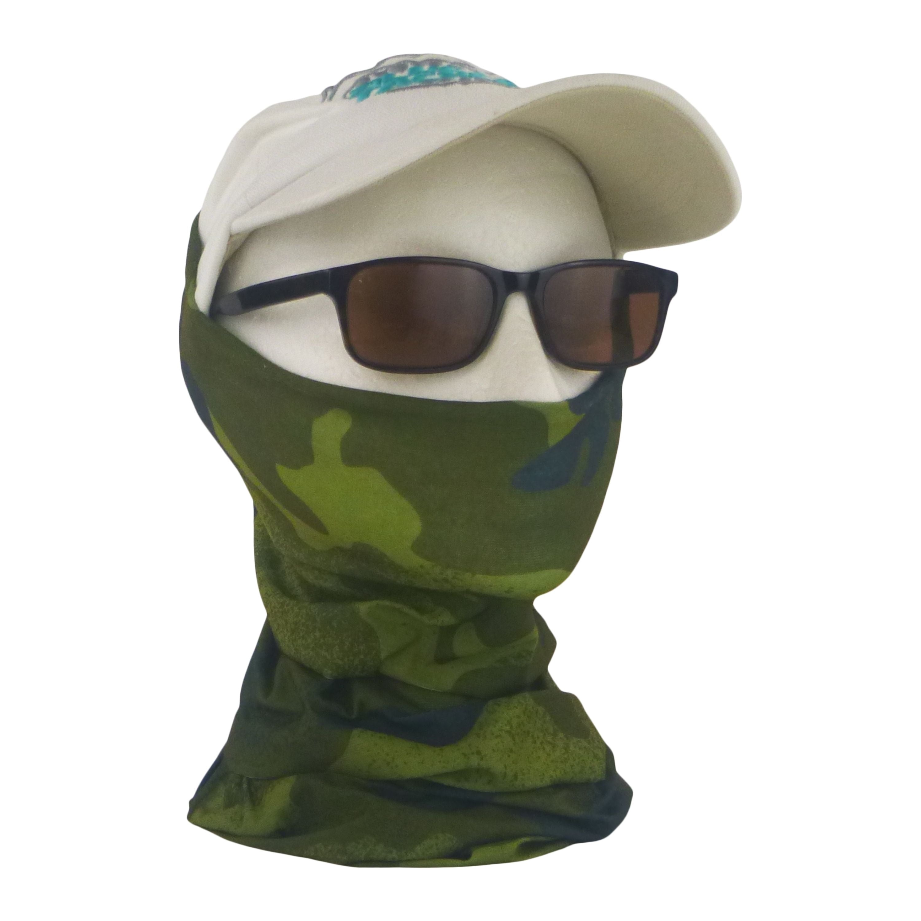 Fishing Tackle: BSTC Head Socks, Camo Bush Green