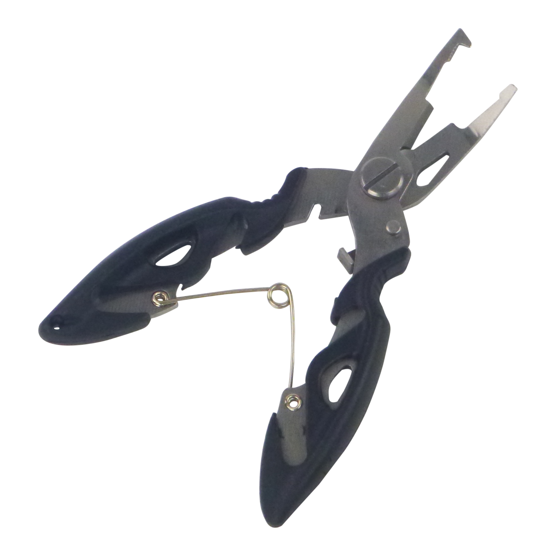 Fishing Tackle: Rig Ezy Split Ring Pliers, Offset, Black