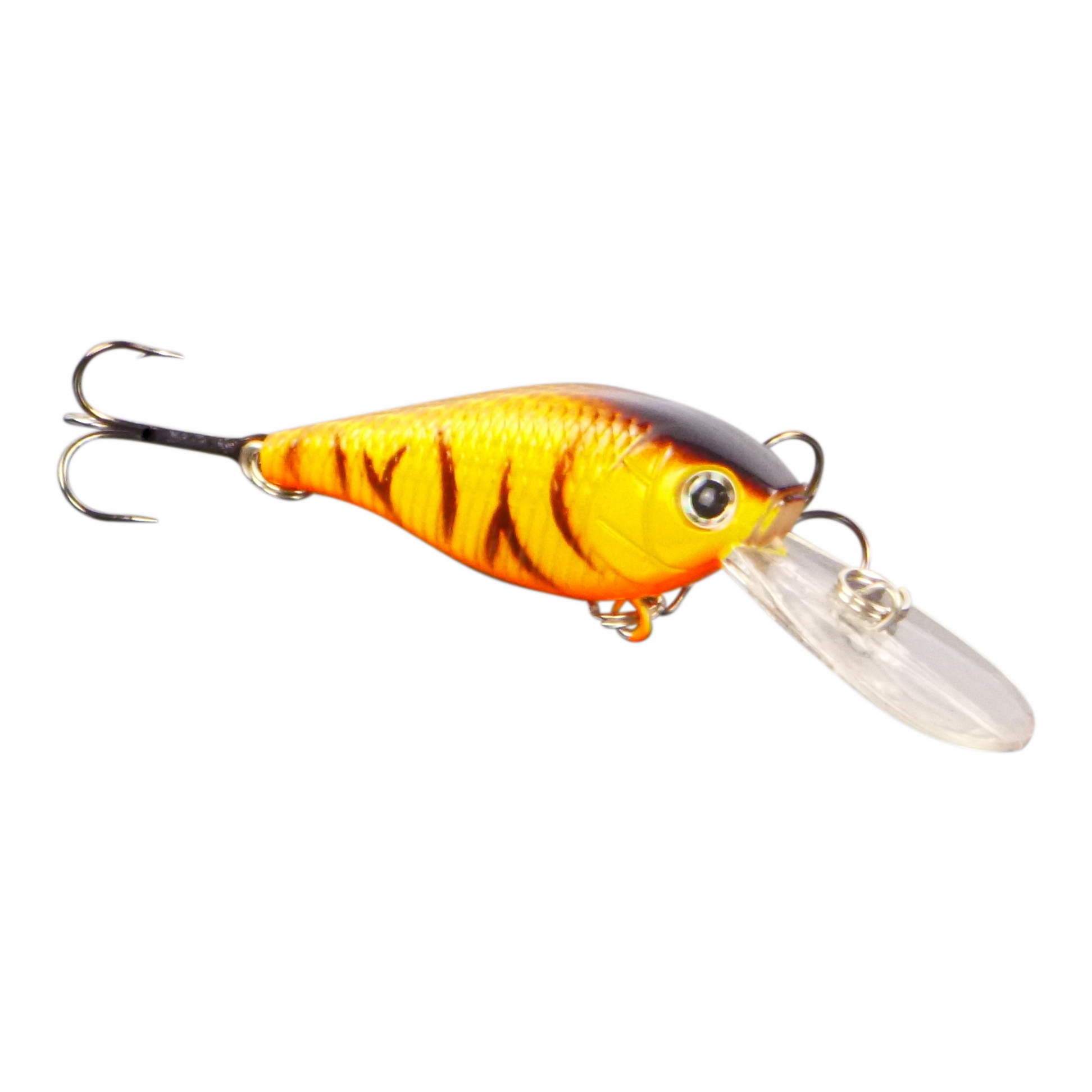 Fishing Tackle: Finesse 'Madbass' Tiger Stripe, 85mm Deep Diving Crankbait