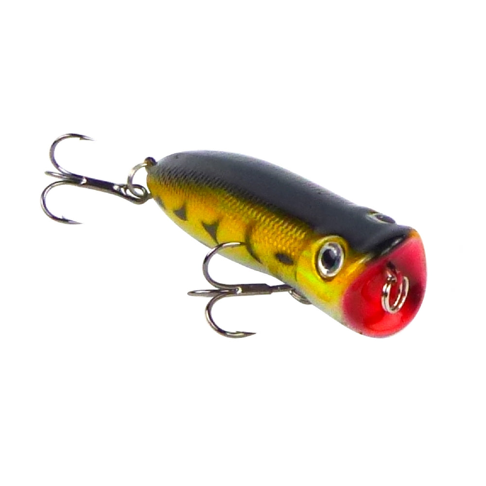 Fishing Tackle: Toppu Mizzu Popper, 55mm, Black & Gold