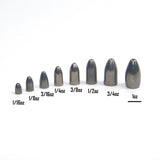 Fishing Tackle: Swimerz 3/4 oz Tungsten Bullet Sinker. Qty 4.