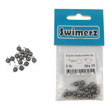 Fishing Tackle: Swimerz 2 Gram Cheburashka Clip-On Jig Head 15 Pack