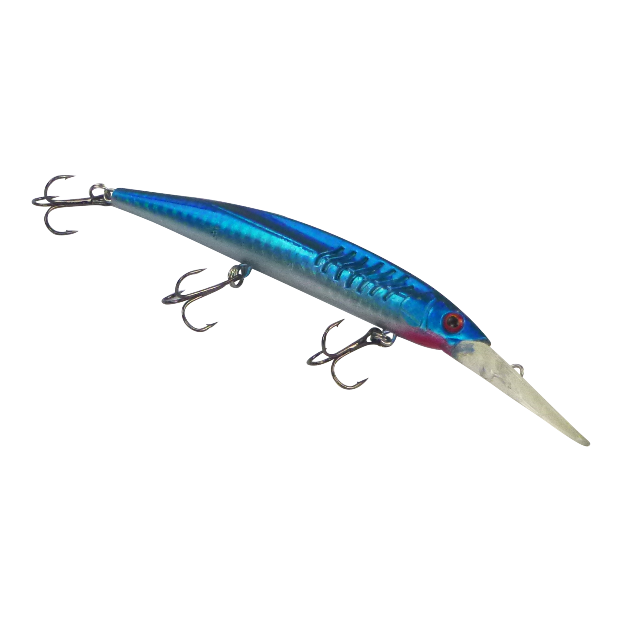 Fishing Tackle: Finesse 'Flash Minnow' Blue Flash, 150mm Deep Diving Lure