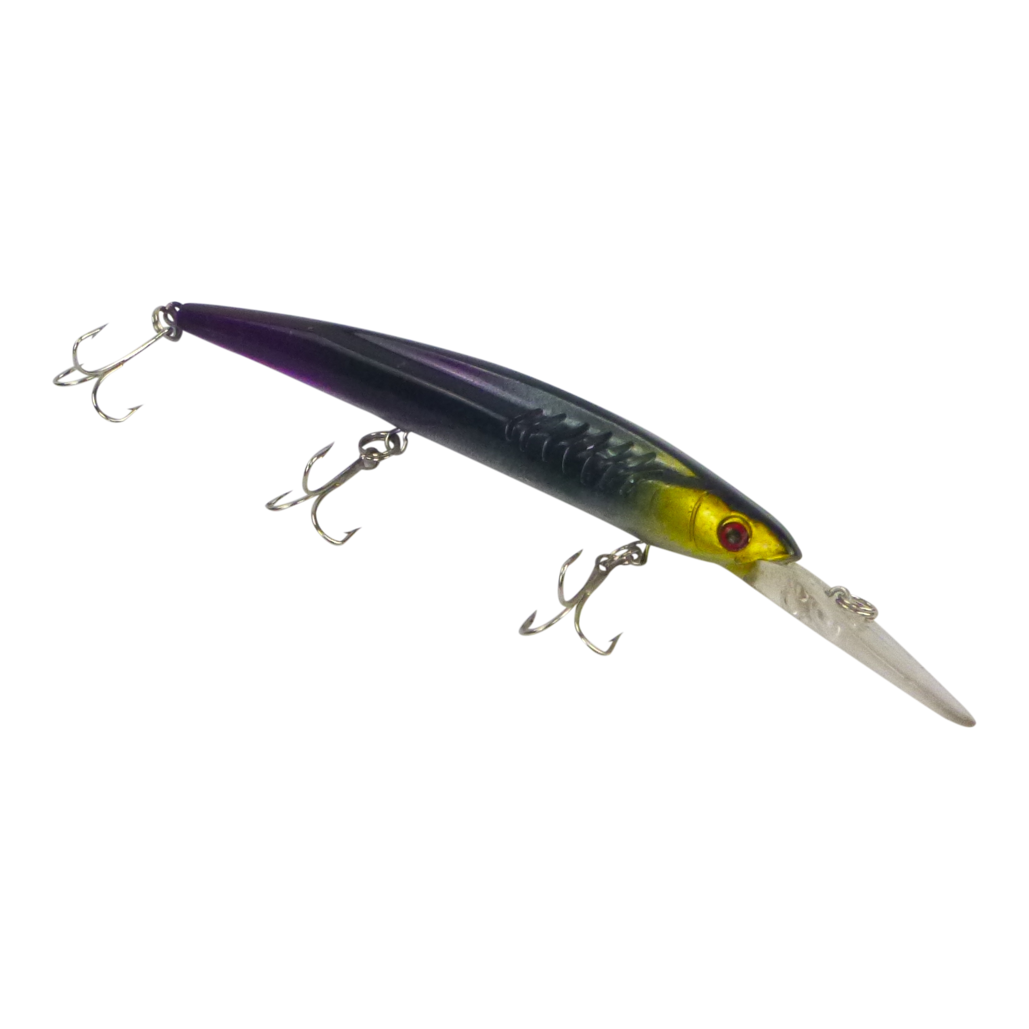 Fishing Tackle: Finesse 'Flash Minnow' Black Gold, 150mm Deep Diving Lure