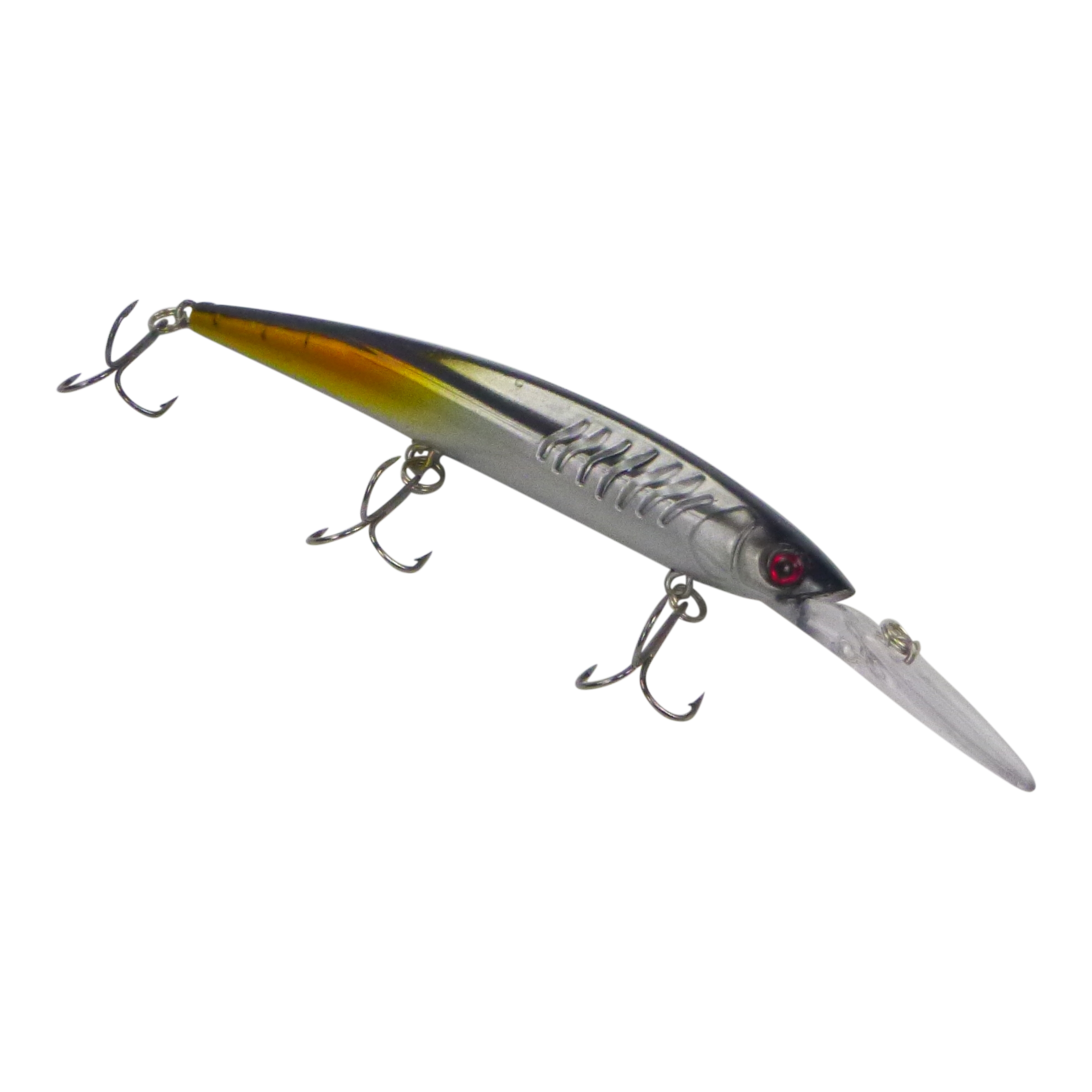 Fishing Tackle: Finesse 'Flash Minnow' Silver Chrome, 150mm Deep Diving Lure