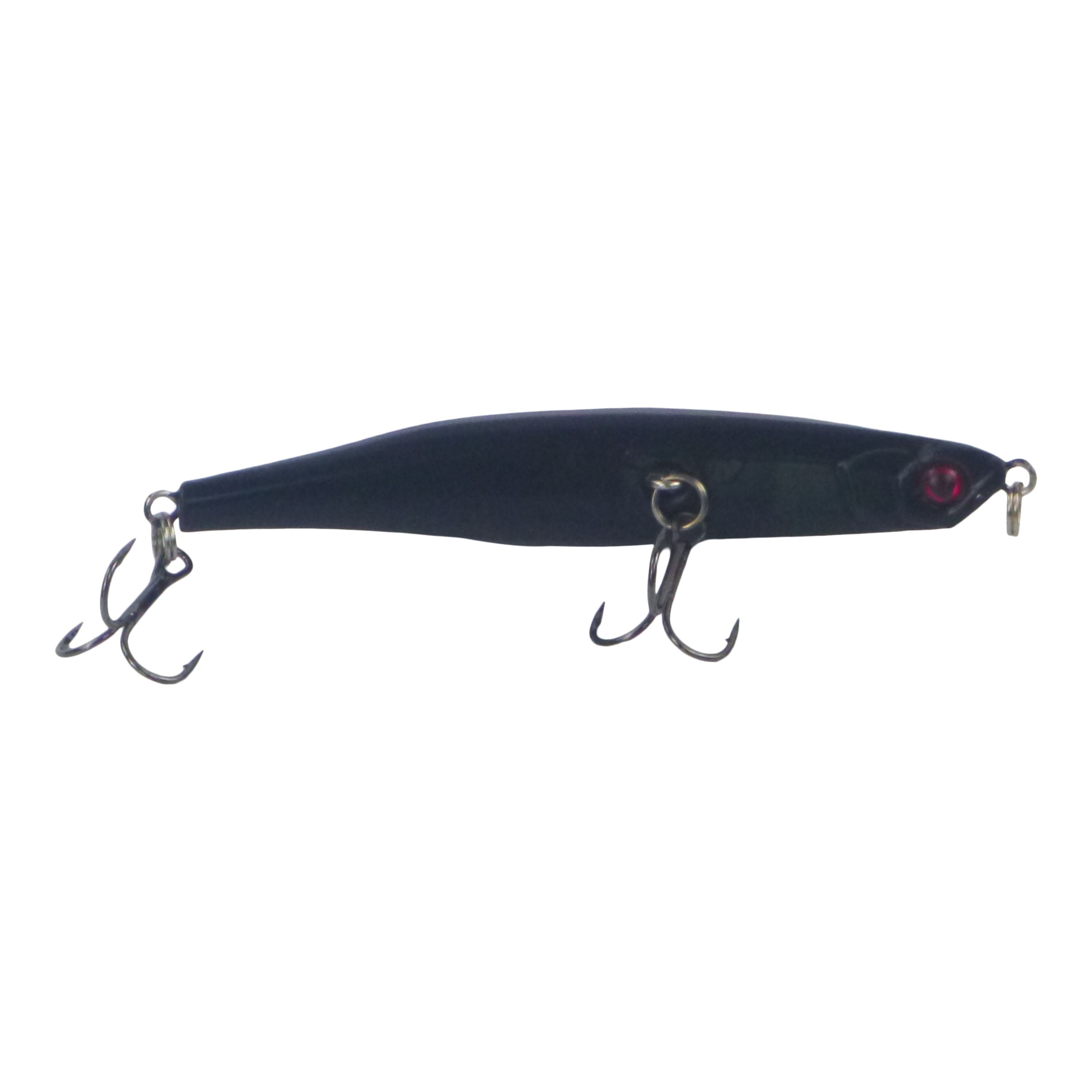 Fishing Tackle: Toppu Mizzu Sidewinder Bent Minnow, 95mm, Carbon