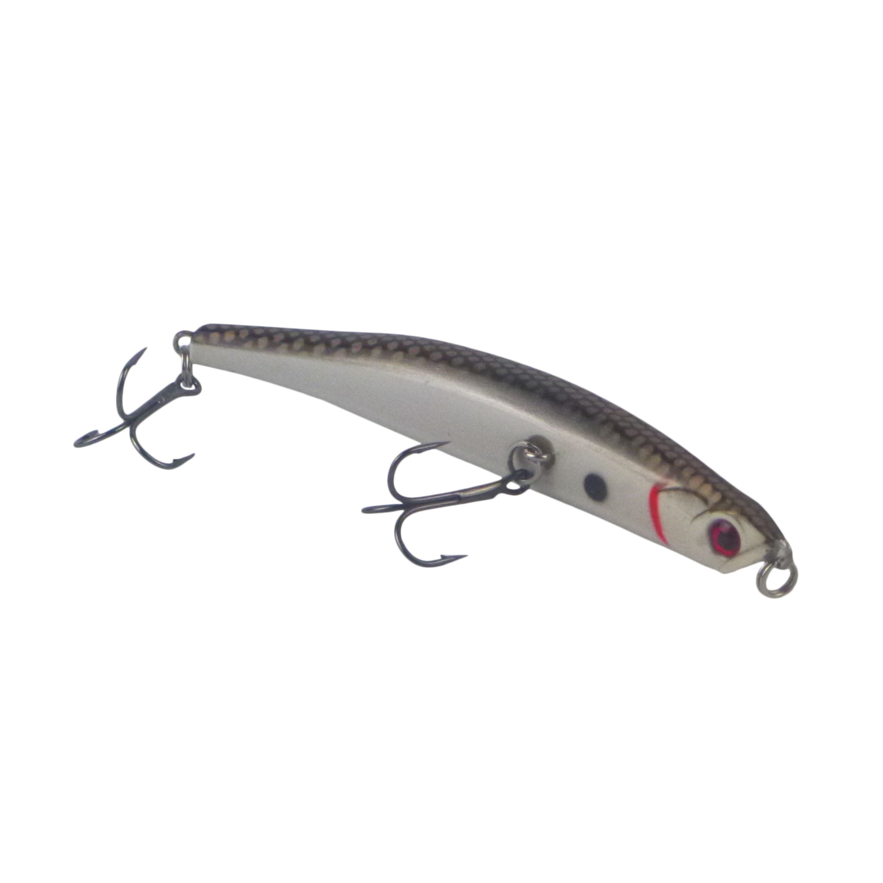 Fishing Tackle: Toppu Mizzu Sidewinder Bent Minnow, 95mm, Baitfish