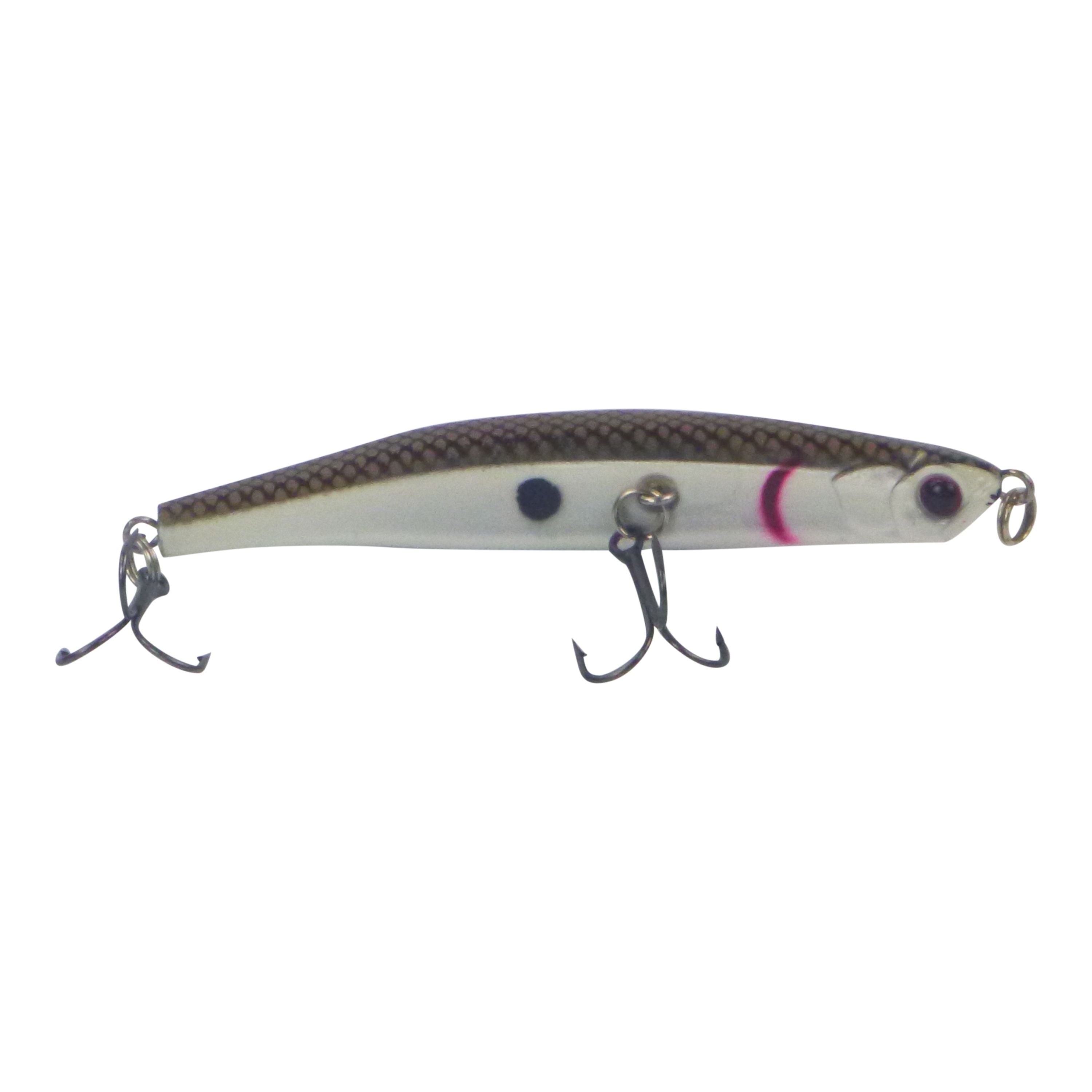Fishing Tackle: Toppu Mizzu Sidewinder Bent Minnow, 95mm, Baitfish