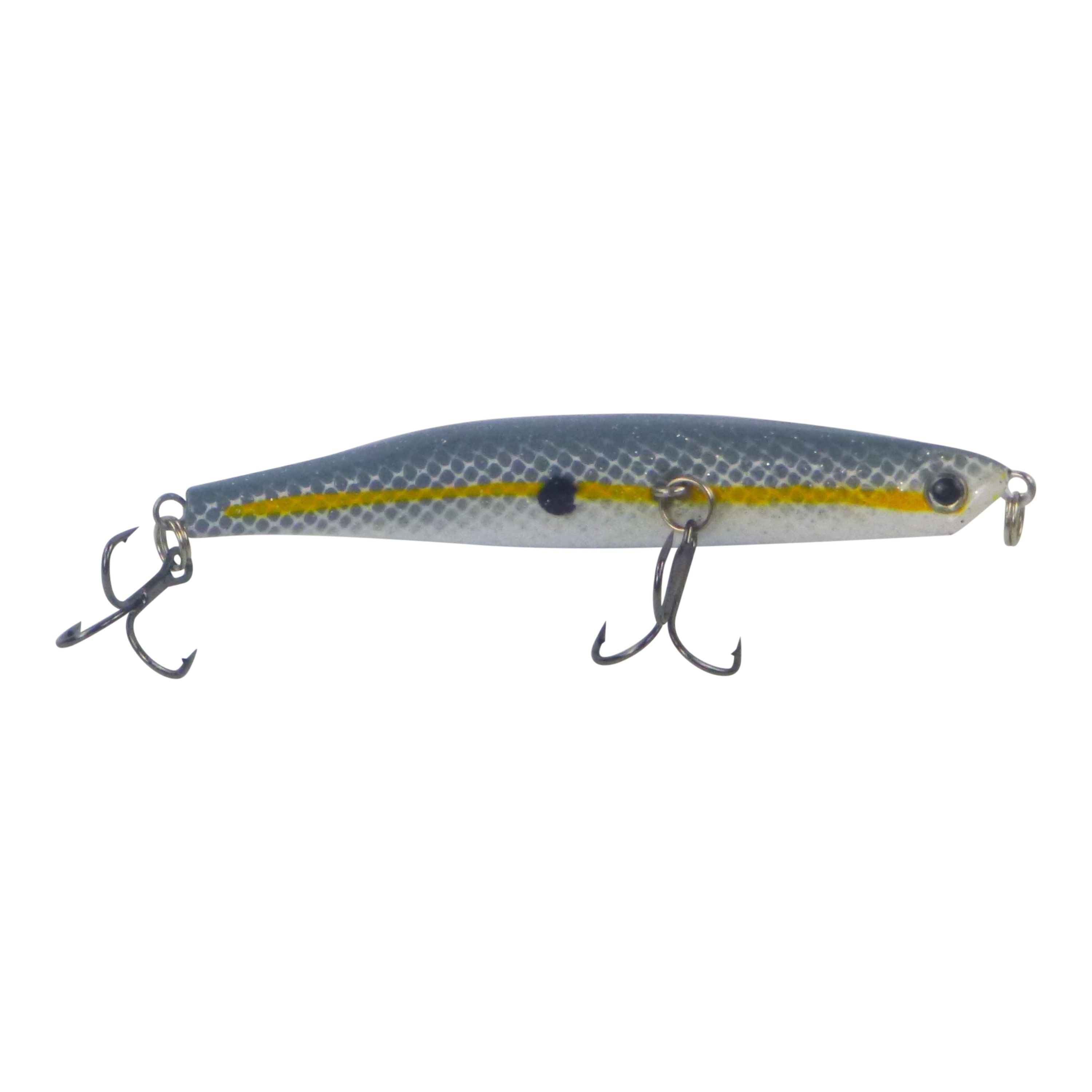 Fishing Tackle: Toppu Mizzu Sidewinder Bent Minnow, 95mm, Wriggler