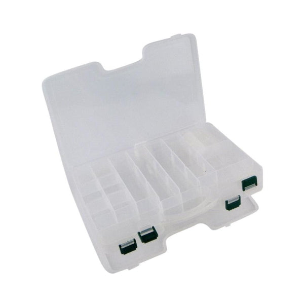 Fishing Tackle: Rig Ezy 44 Compartment Double-sided Tackle Box. 295mmL x 210mmW x 6ommD