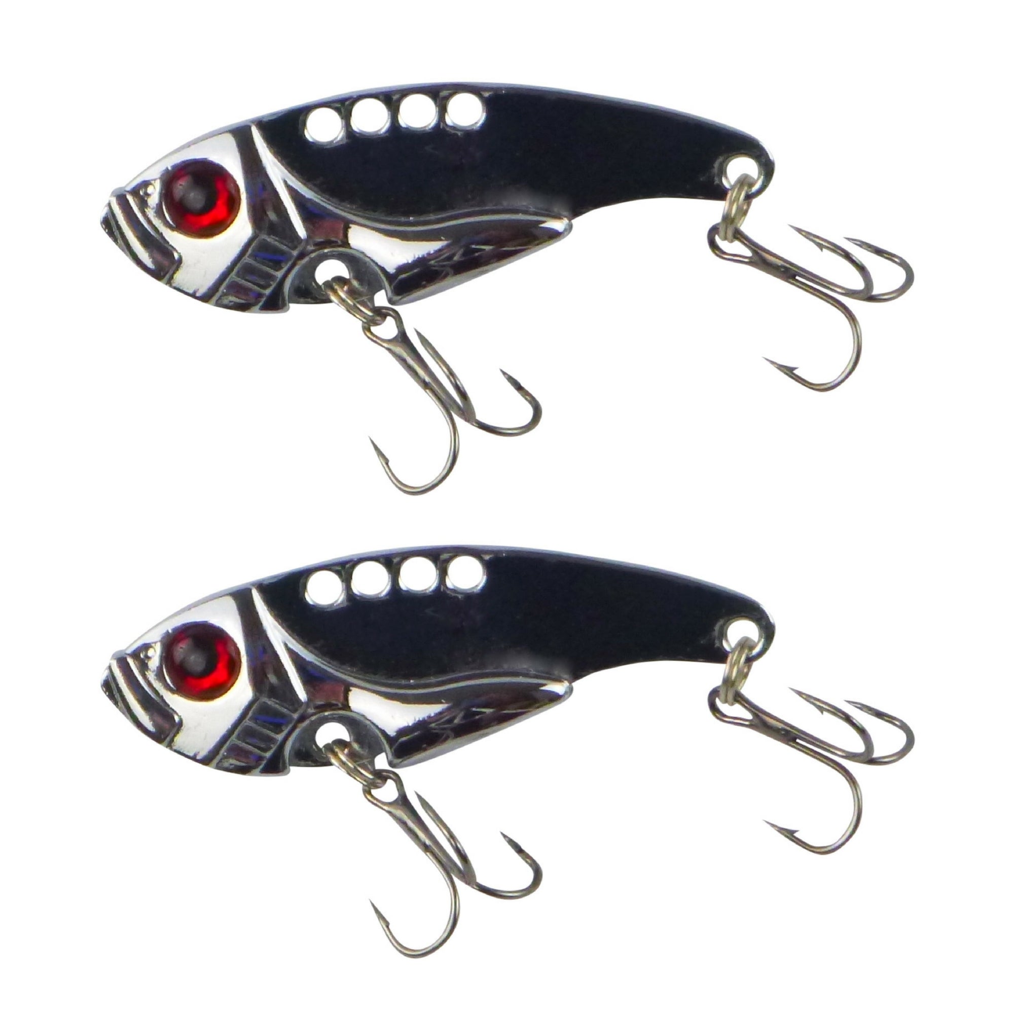 Fishing Tackle: Finesse Metal Blade, Silver Flash 55mm, 2 Pack