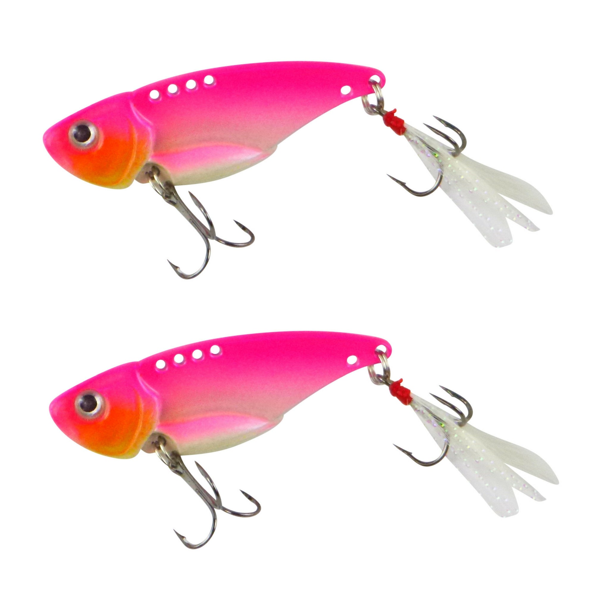 Fishing Tackle: Finesse Feather Blade Aqua Pink, 55mm, 2 Pack