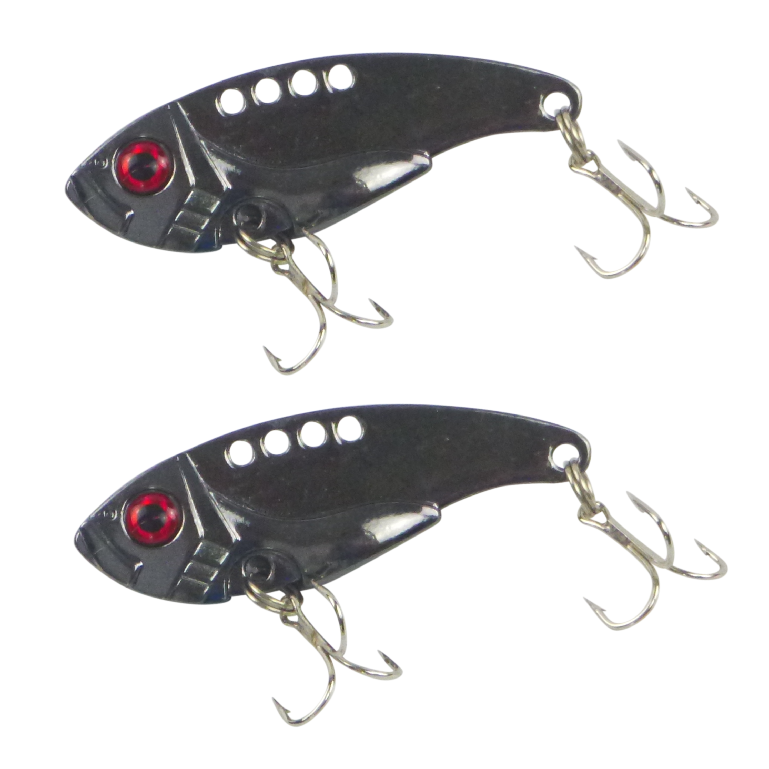 Fishing Tackle: Finesse Metal Blade, Black Chrome 55mm, 2 Pack