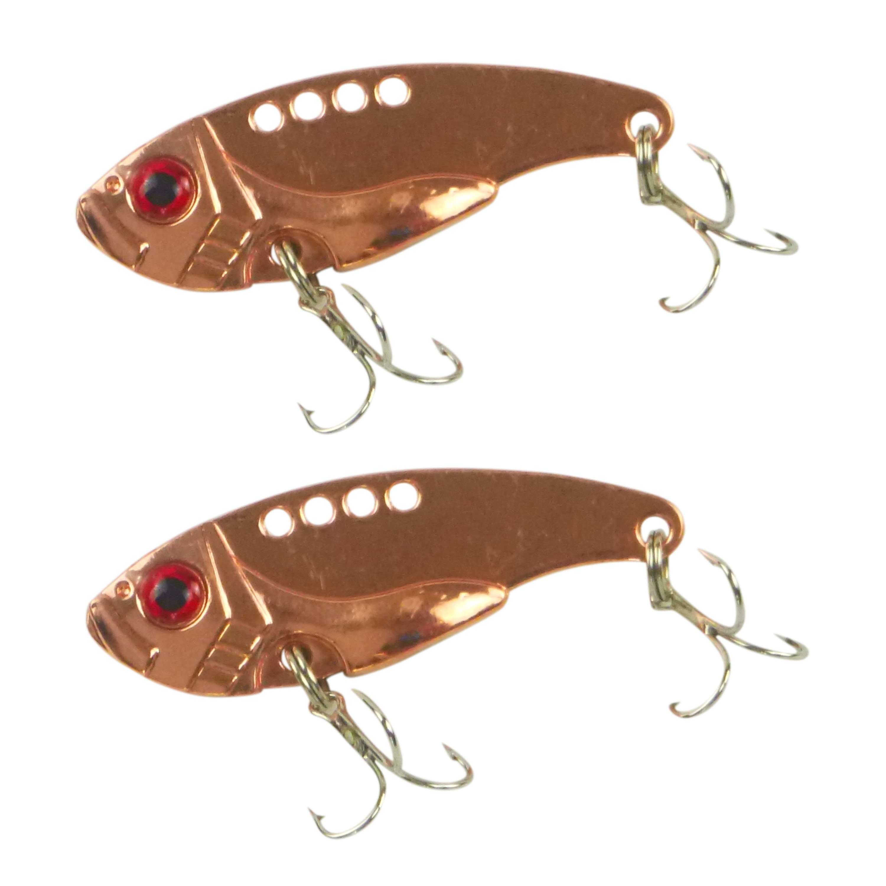 Fishing Tackle: Finesse Metal Blade, Red Gold 55mm, 2 Pack