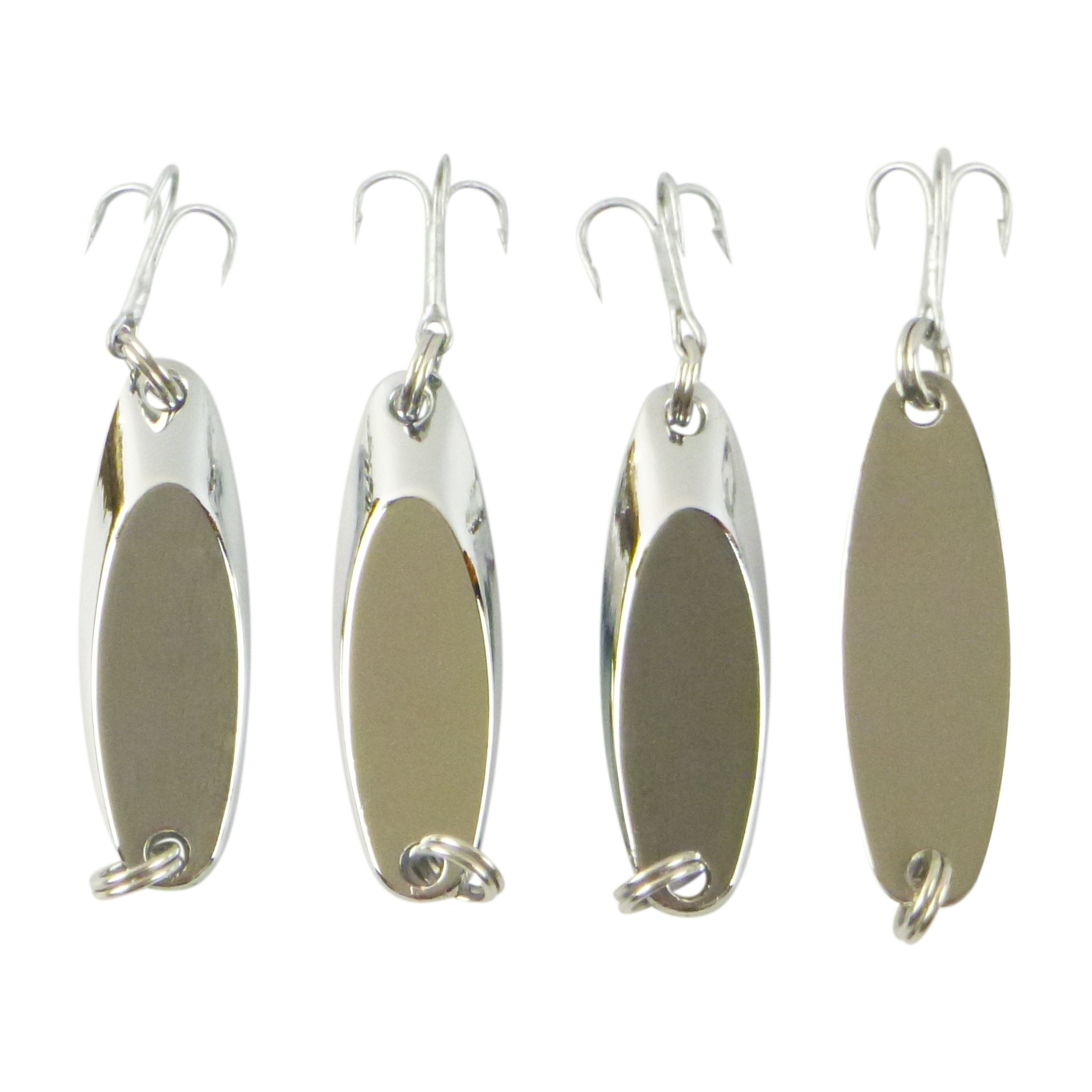 Fishing Tackle: Finesse Chrome Kaster Jig, 7 Grams. Pack of 4 Jigs