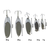 Fishing Tackle: Finesse Chrome Kaster Jig, 7 Grams. Pack of 4 Jigs