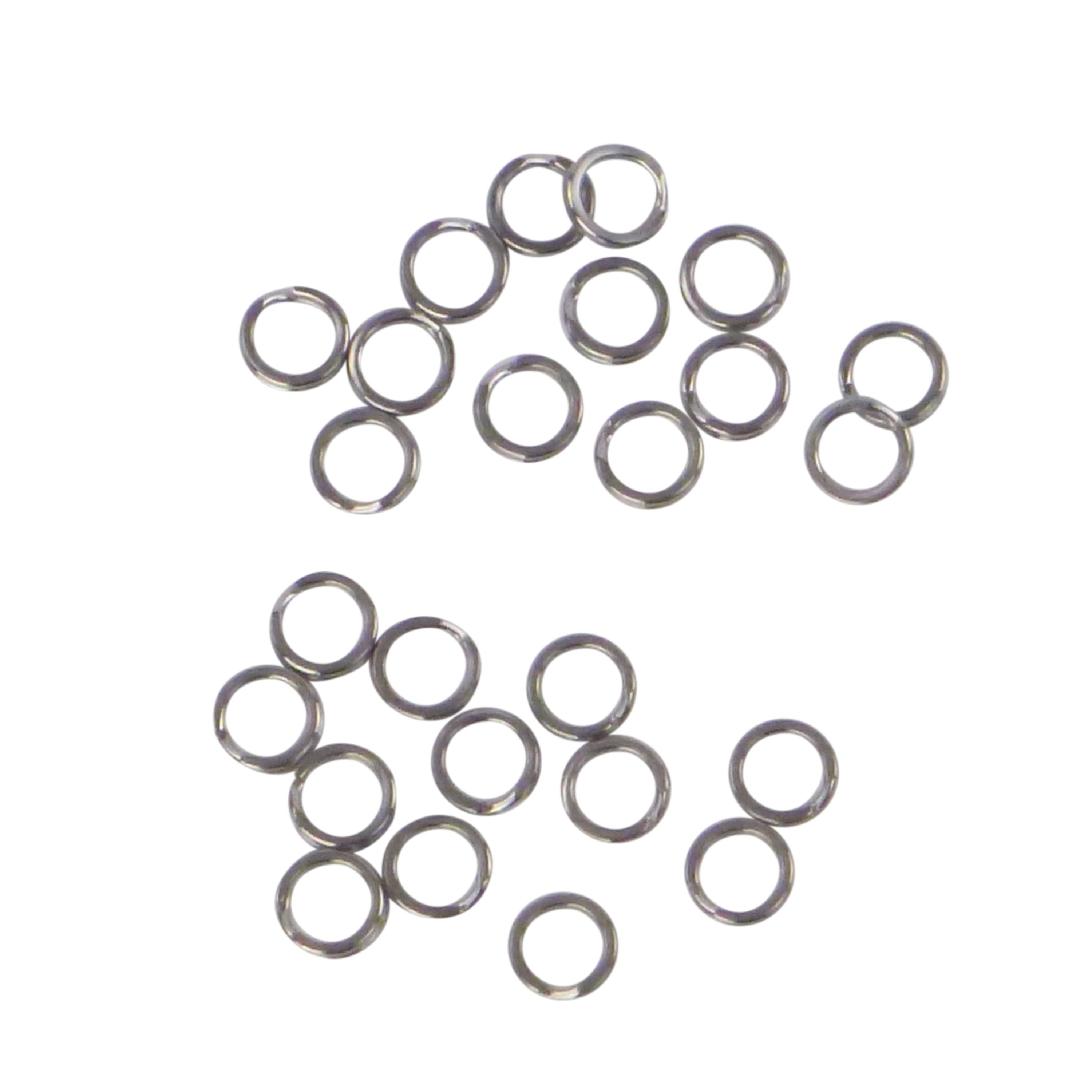 Fishing Tackle: Swimerz 8mm Split Ring Stainless Steel, 25 Pack