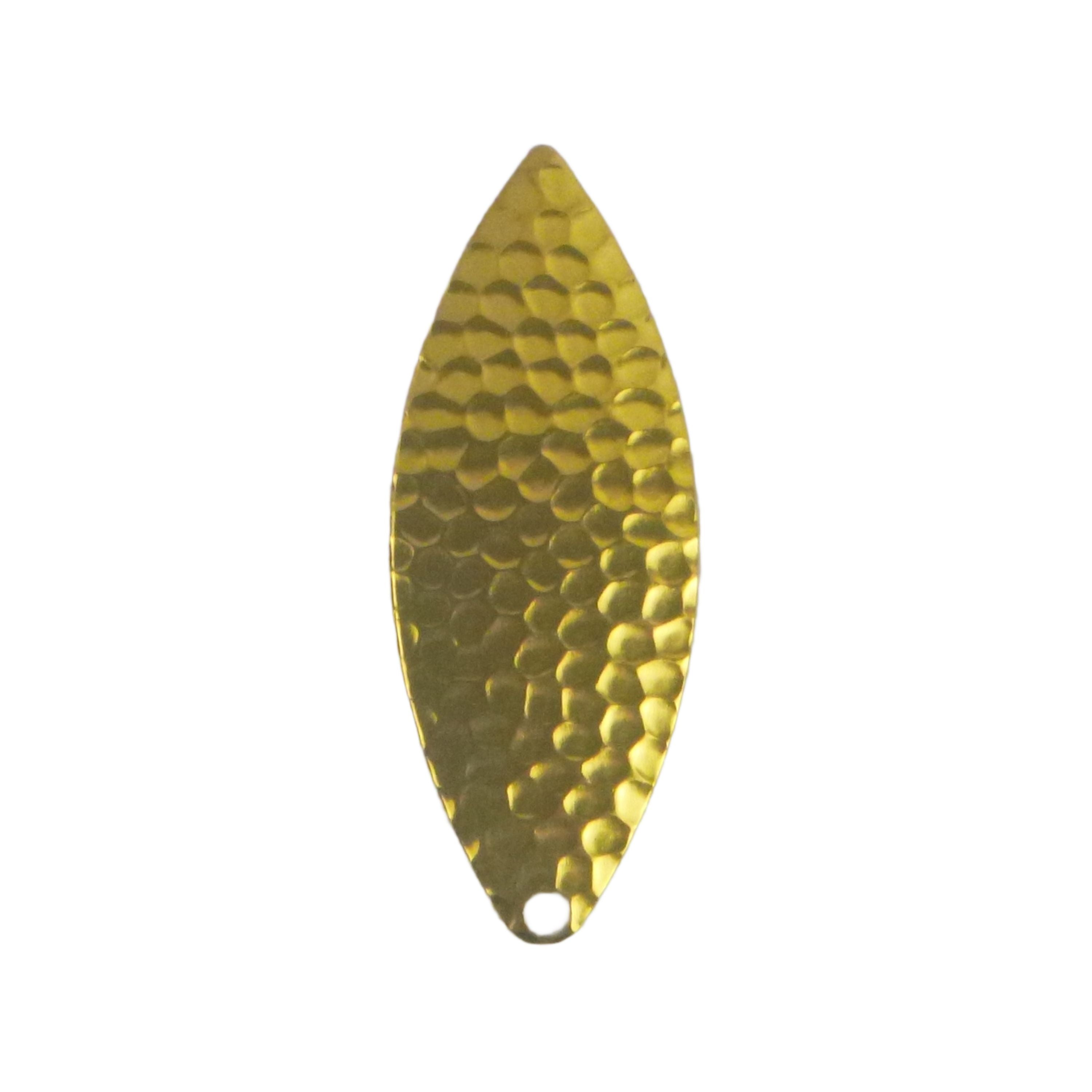 Fishing Tackle: Artizan Hammered 57mm Willow Blade Brass, 5 Pack
