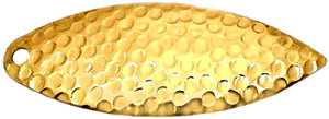 Fishing Tackle: Artizan Hammered 57mm Willow Blade Brass, 5 Pack
