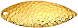 Fishing Tackle: Artizan Hammered 57mm Willow Blade Brass, 5 Pack