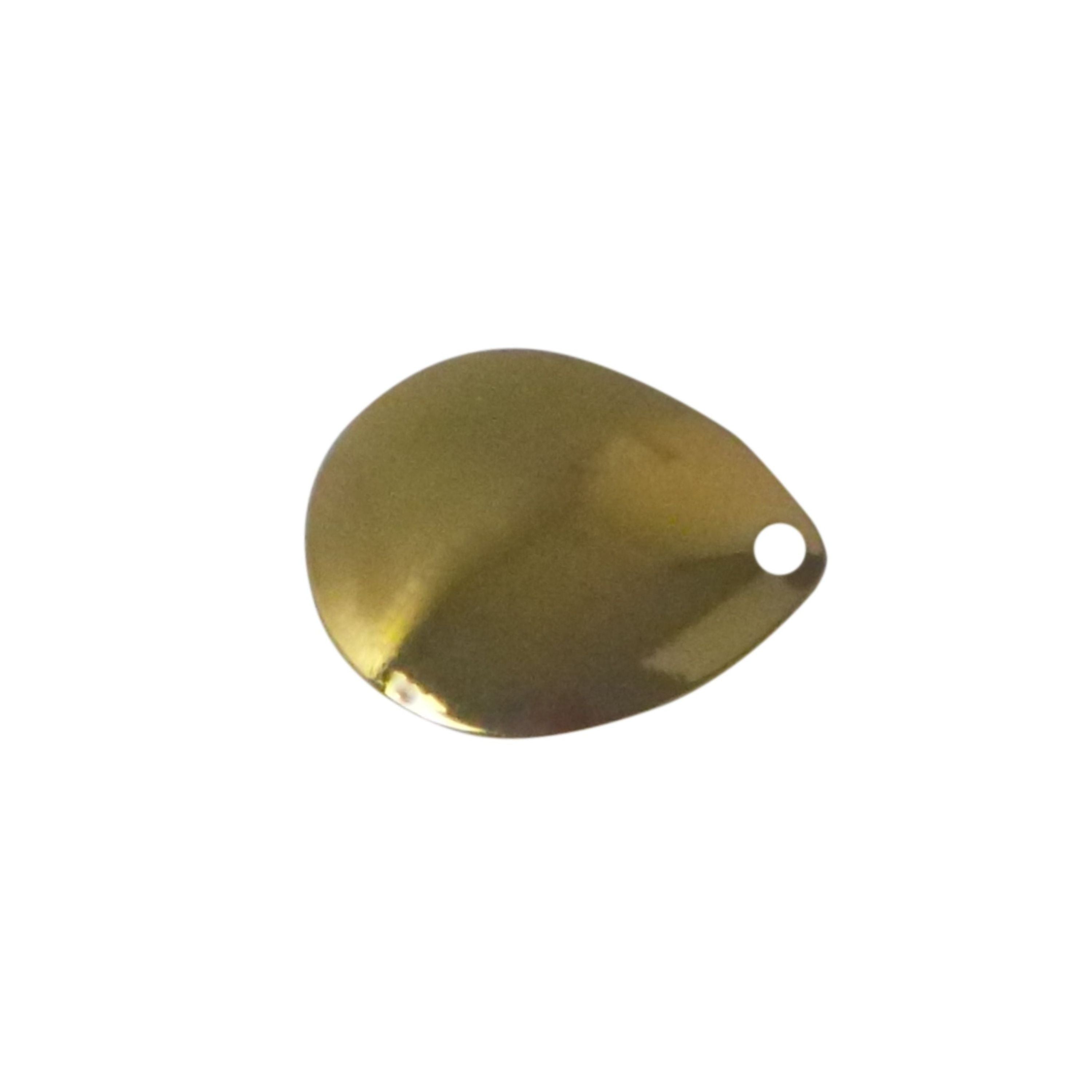 Fishing Tackle: Artizan Smooth Colorado Blade, Brass, 24mmL x 18mmW, Qty 5