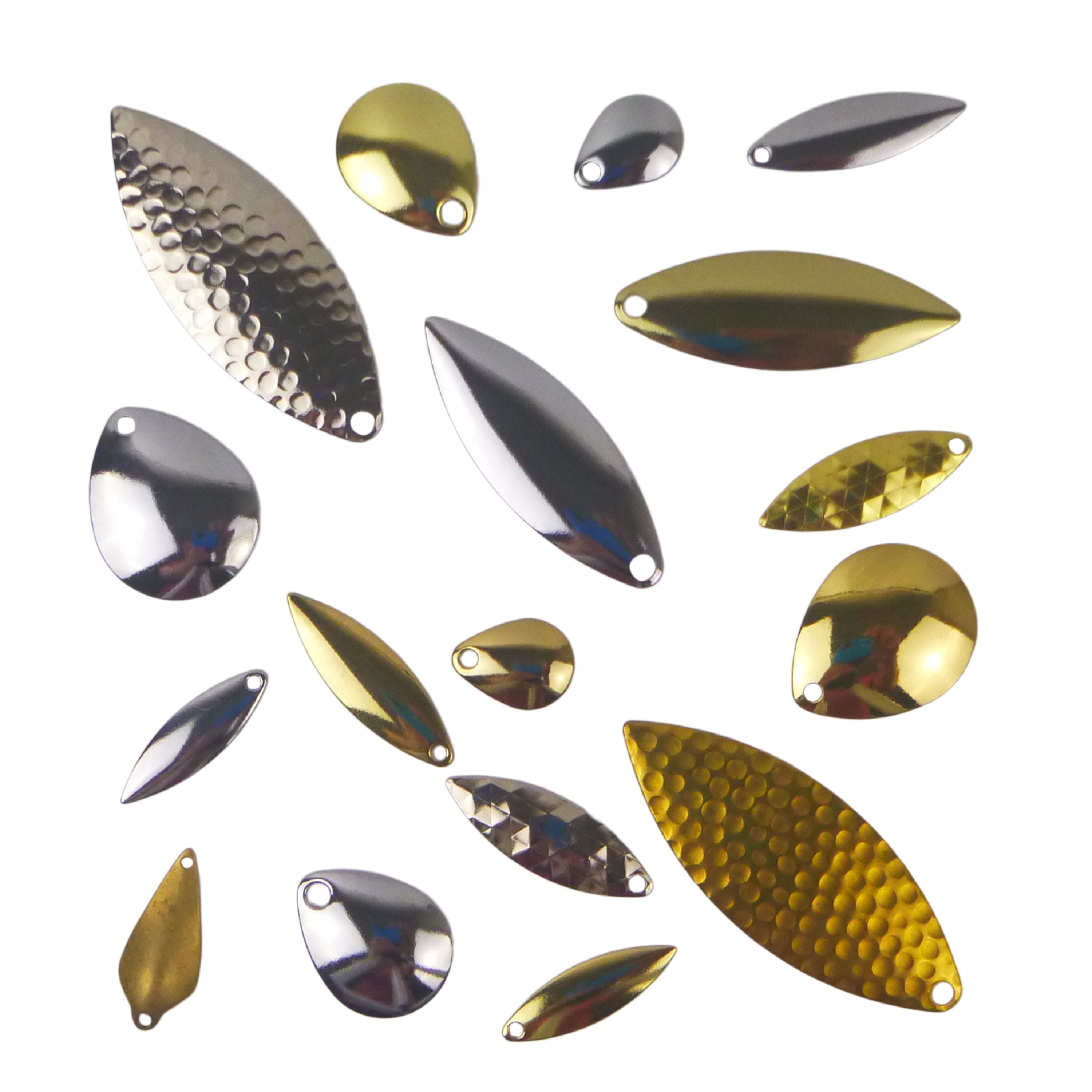Fishing Tackle: Artizan Smooth Colorado Blade, Nickel, 28mmL x 23mmW, Qty 5