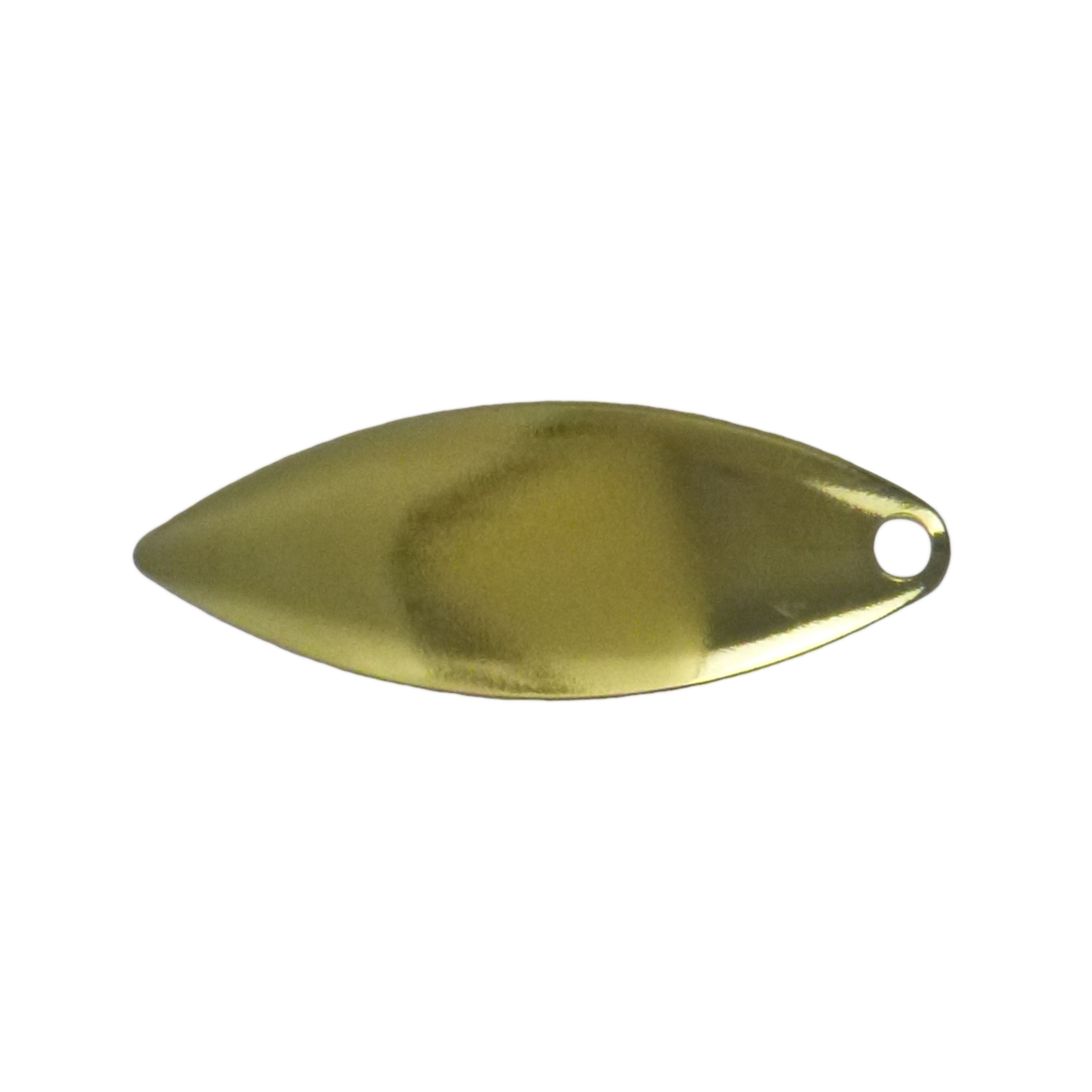 Fishing Tackle: Artizan Smooth Willow Blade, Brass, 48mmL x 17mmW, Qty 5